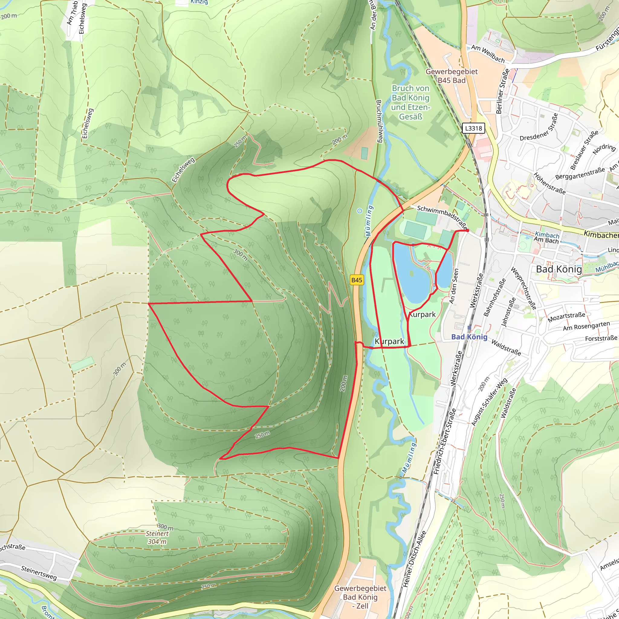 Jugenheim-Laudenbach mobile static map