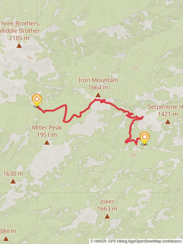 Shaser Creek Road System Trail mobile static map