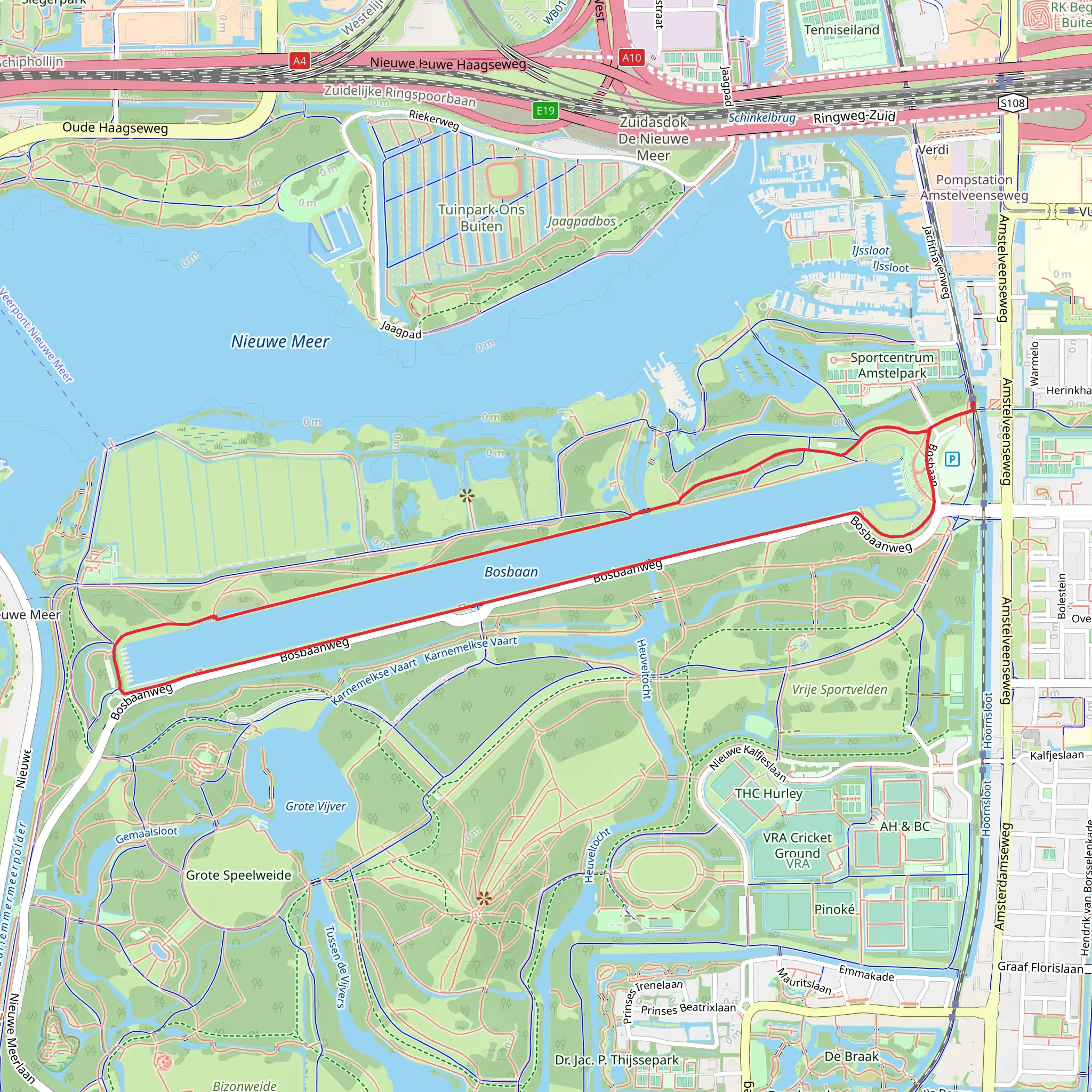 Bosbaan Loop mobile static map