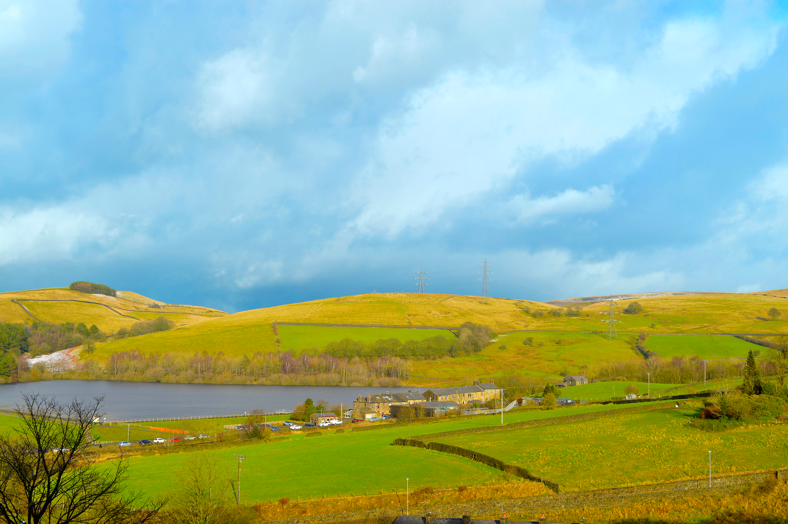 An image depicting the trail Haslingden Loop via Pennine Way and its surrounding area.