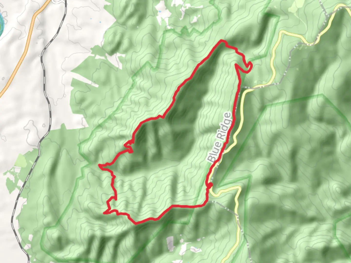 An image depicting the trail Neighbor Mountain and Knob Mountain via Appalachian Trail and its surrounding area.