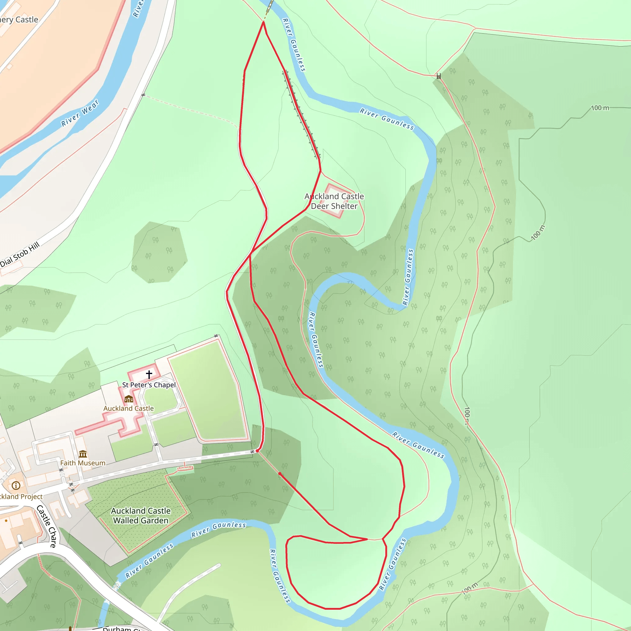 Auckland Park Loop mobile static map