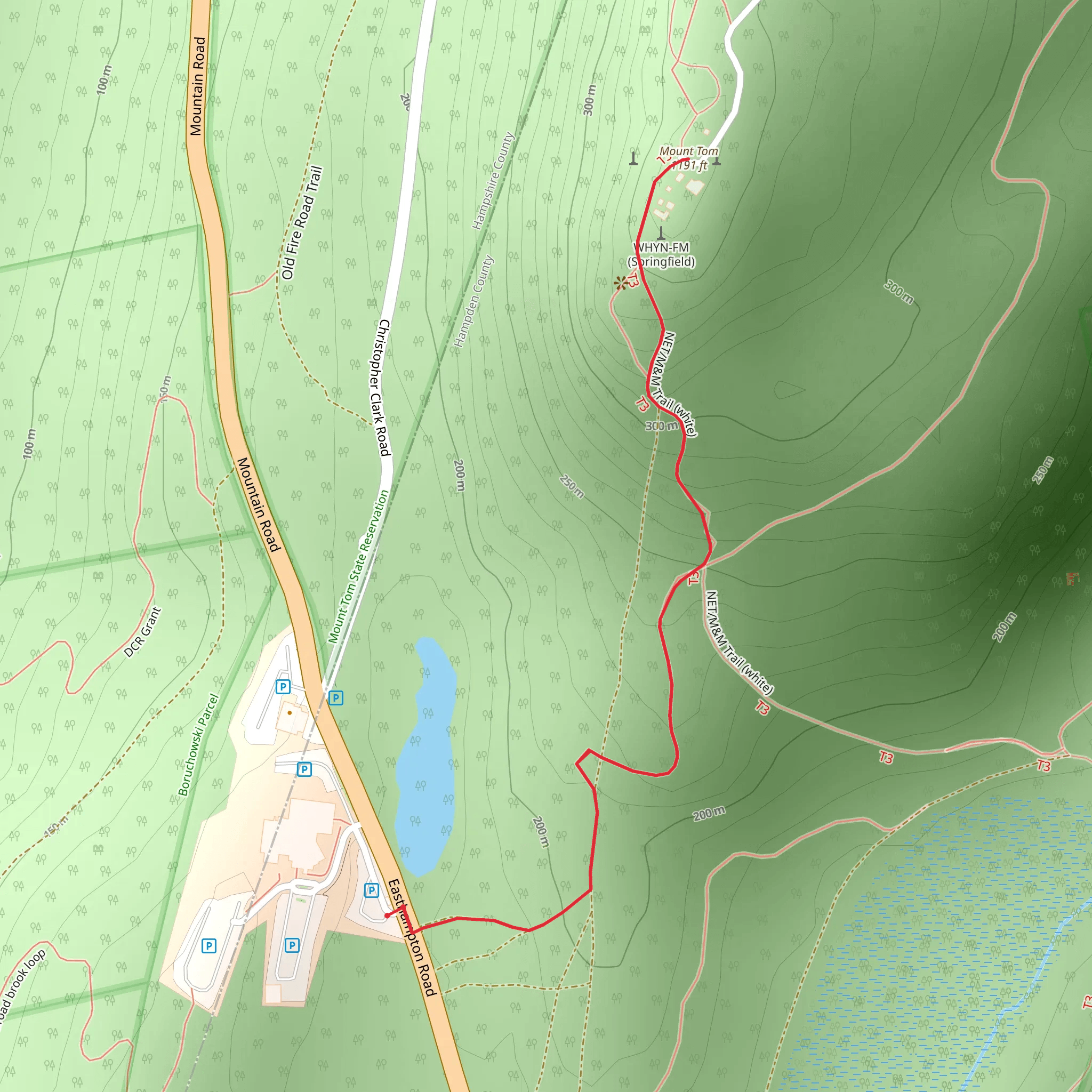 Mount Tom mobile static map