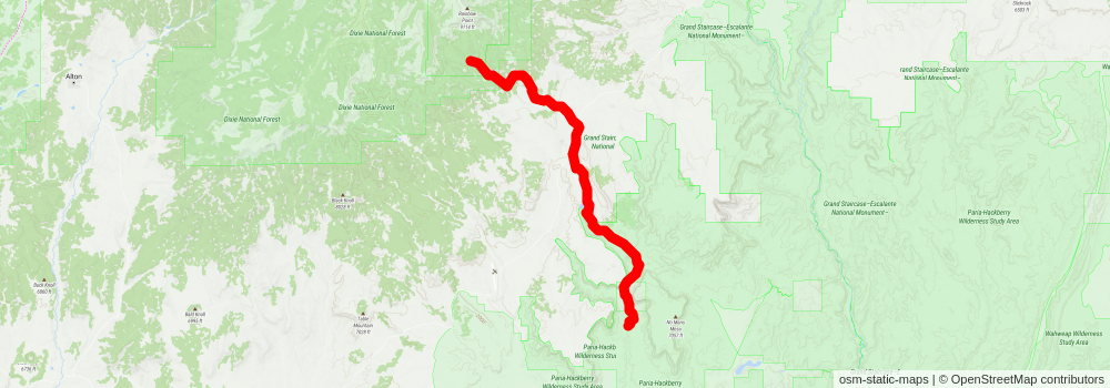 Southwestern Horseshoe Trail stage 42 Map