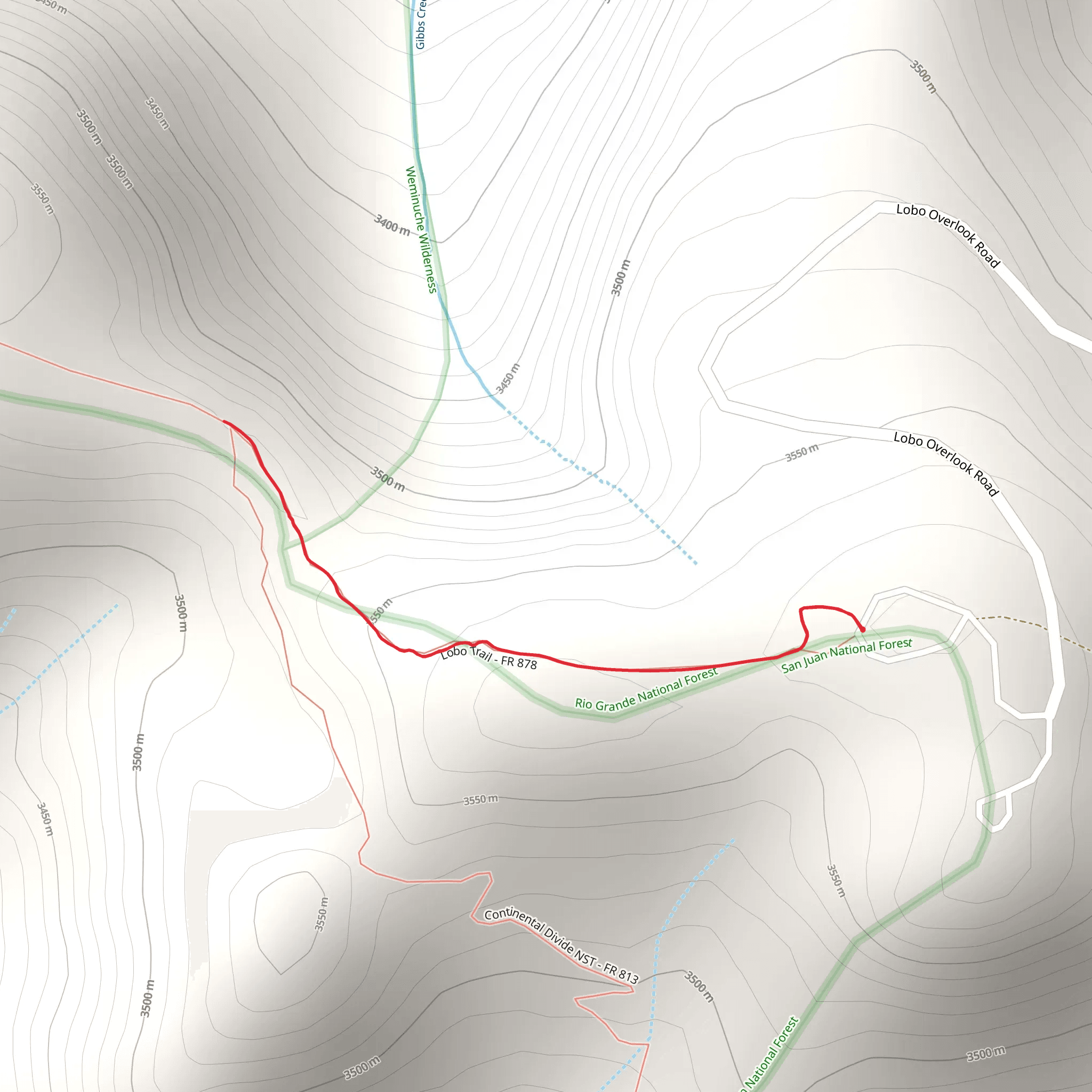 Lobo Trail mobile static map