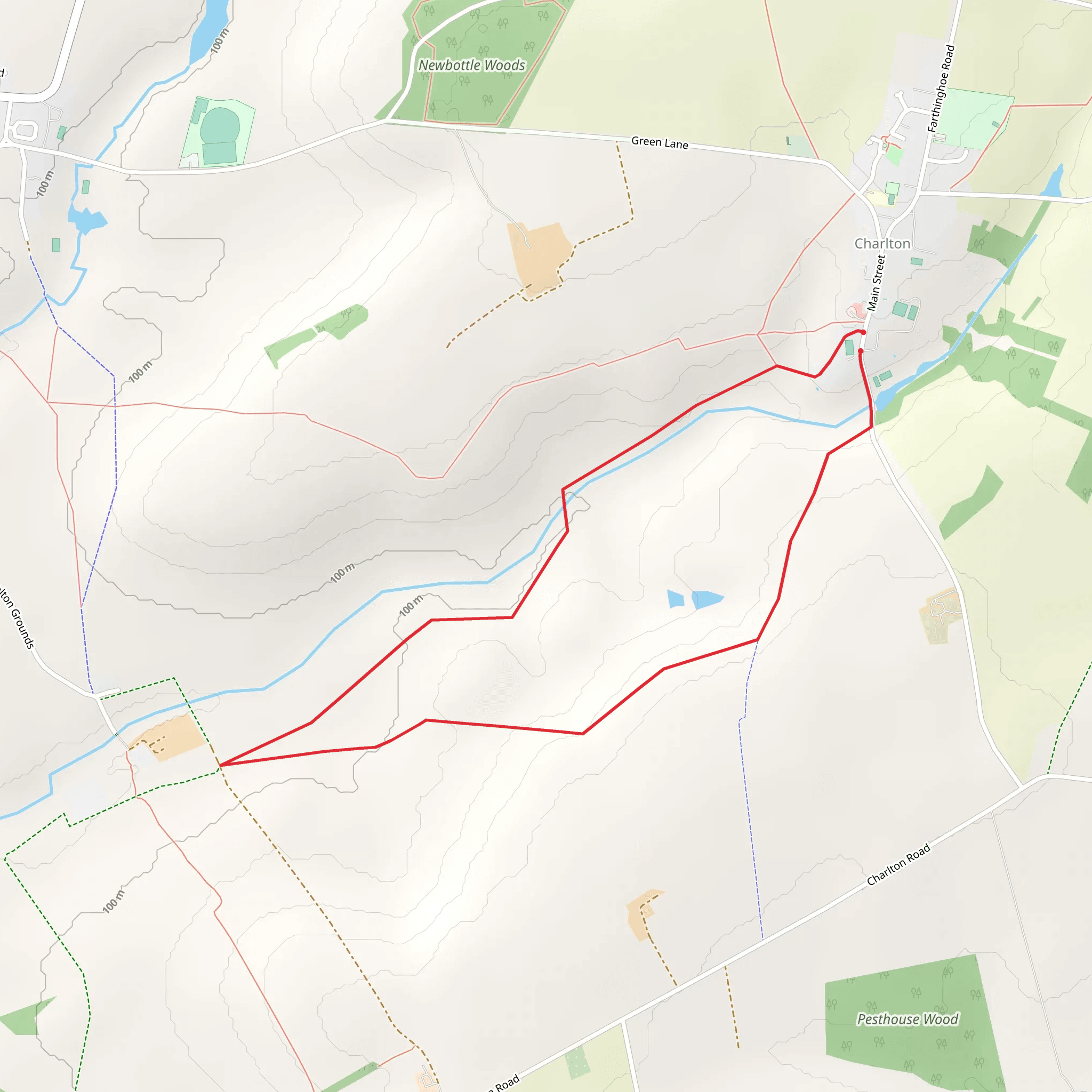 Newbottle Estate Shepherd Huts Loop mobile static map