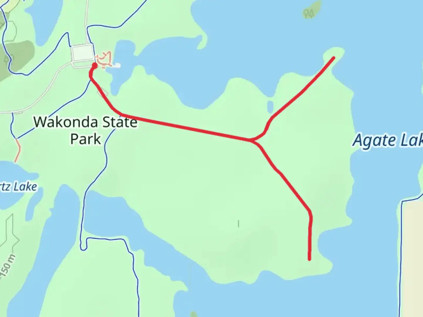 An image depicting the trail Sand Prairie Trail and its surrounding area.