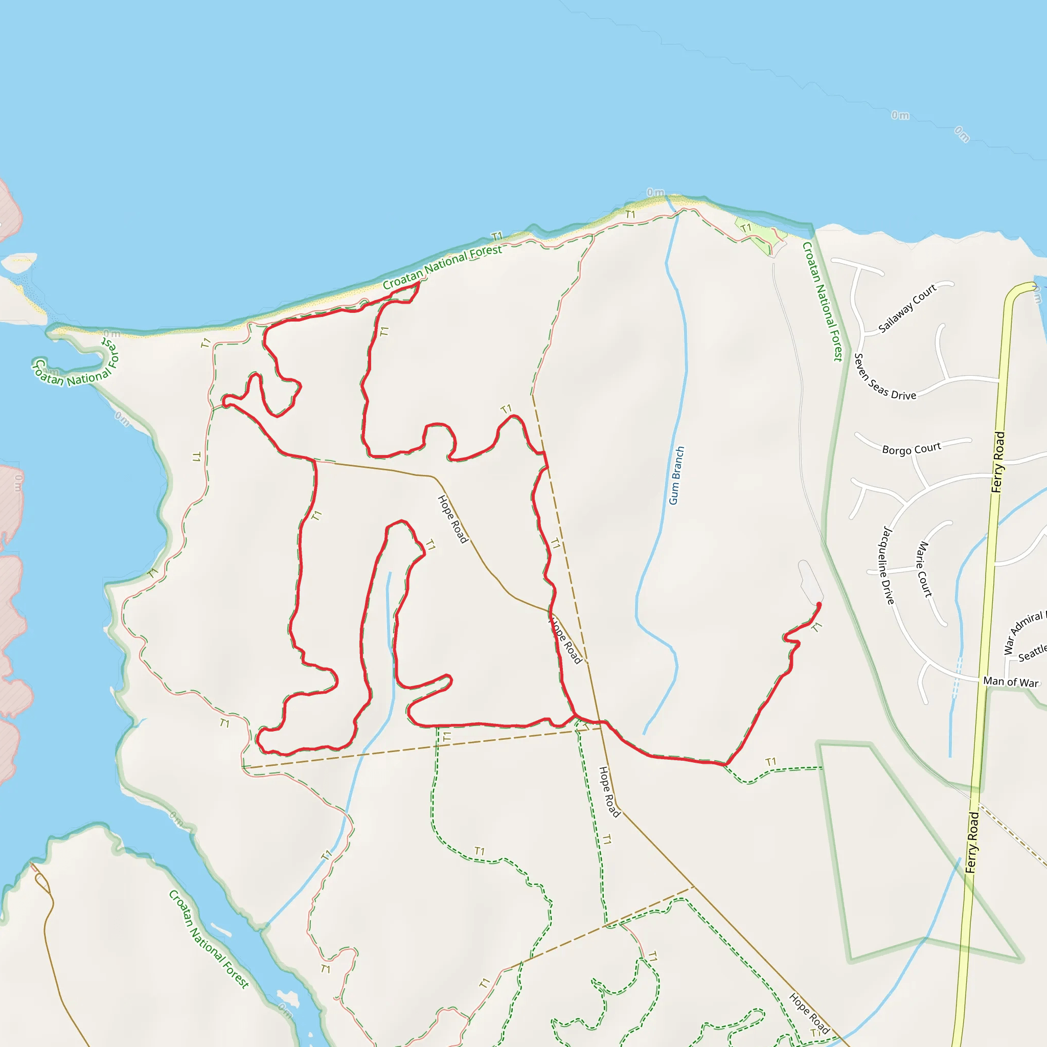 Wright Loop via Foster Trail mobile static map