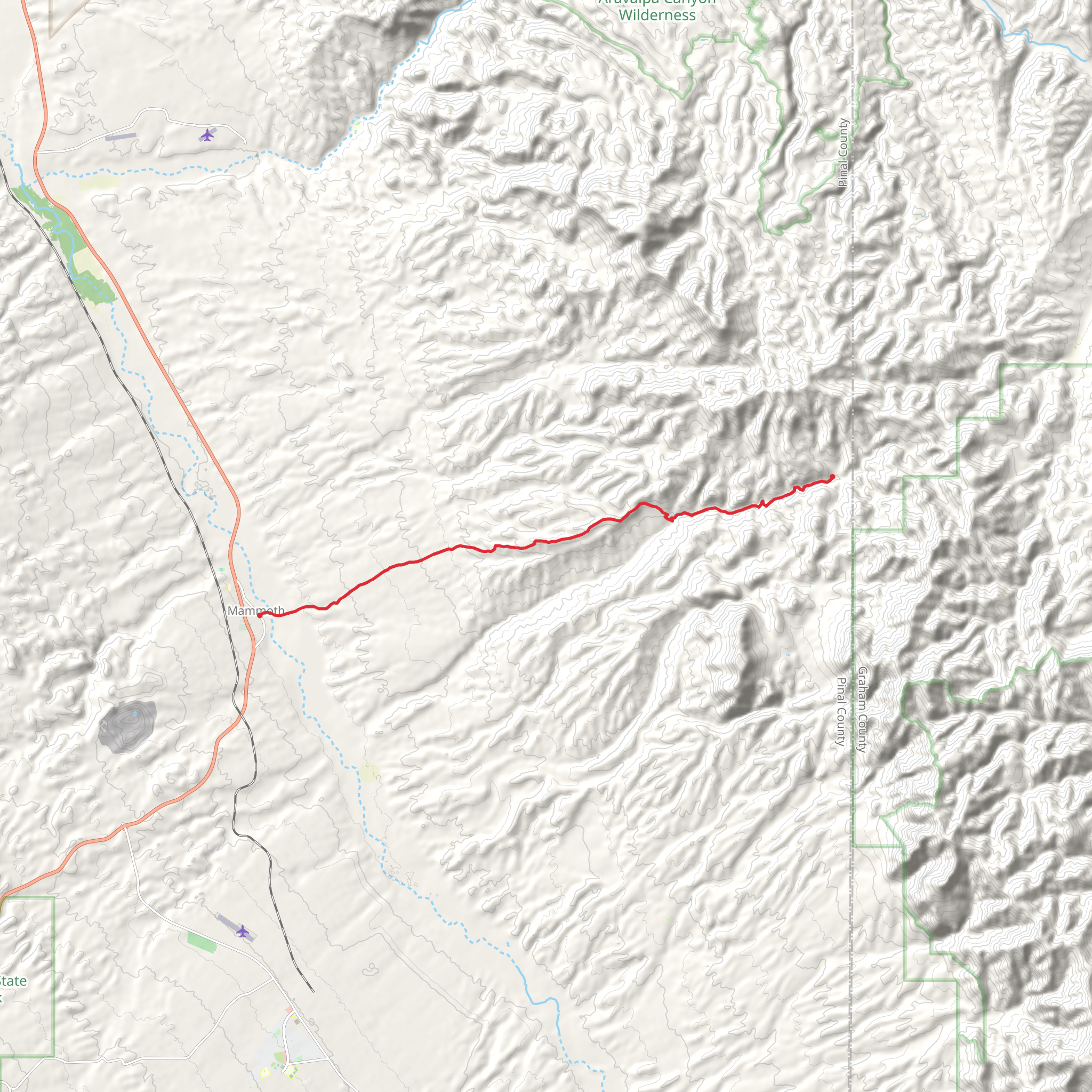 Copper Creek Road mobile static map