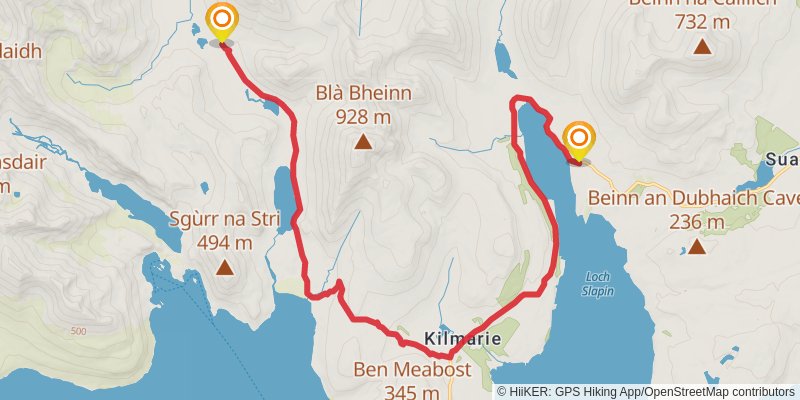 Famous Highland Drove Walk stage 2 Map