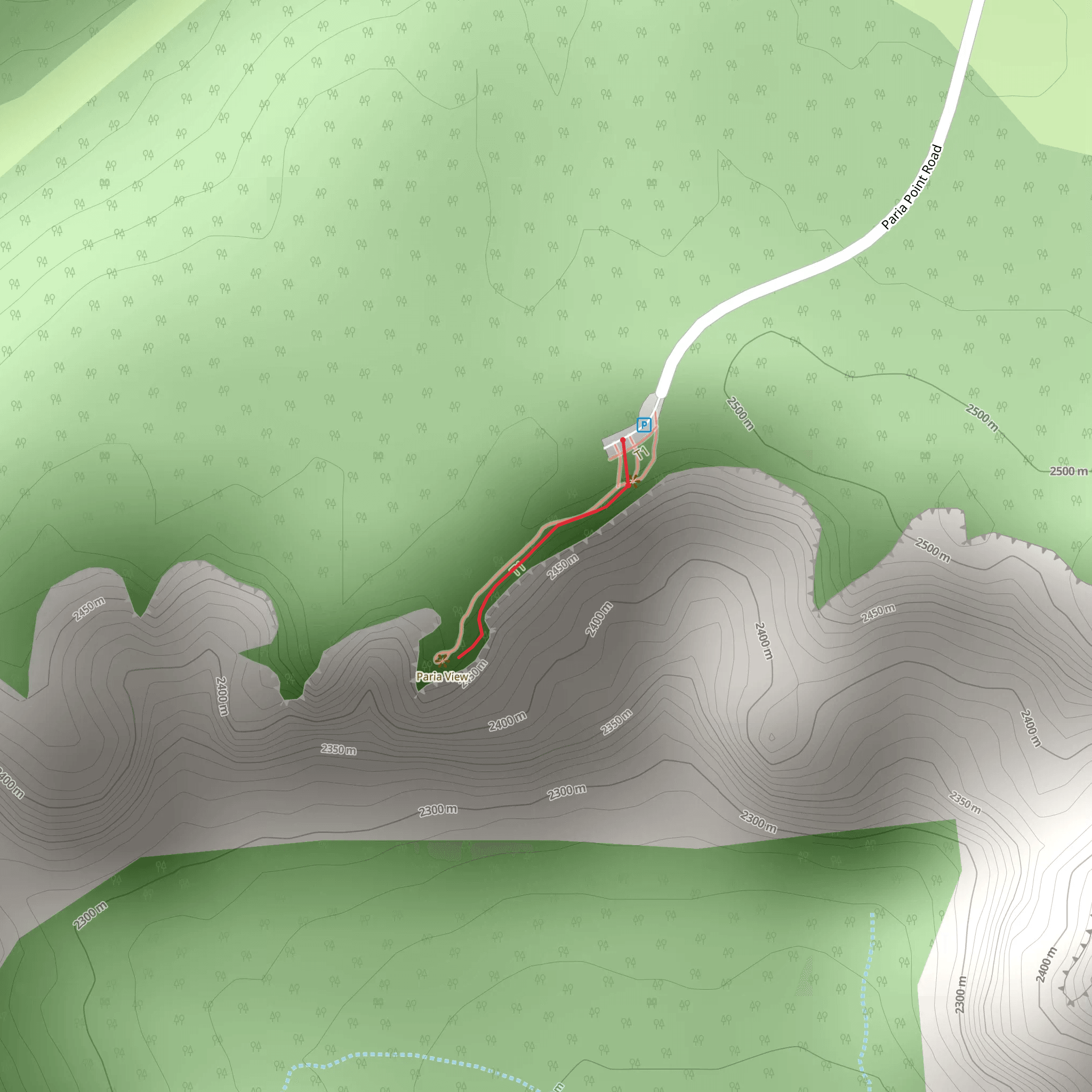 Paria View mobile static map