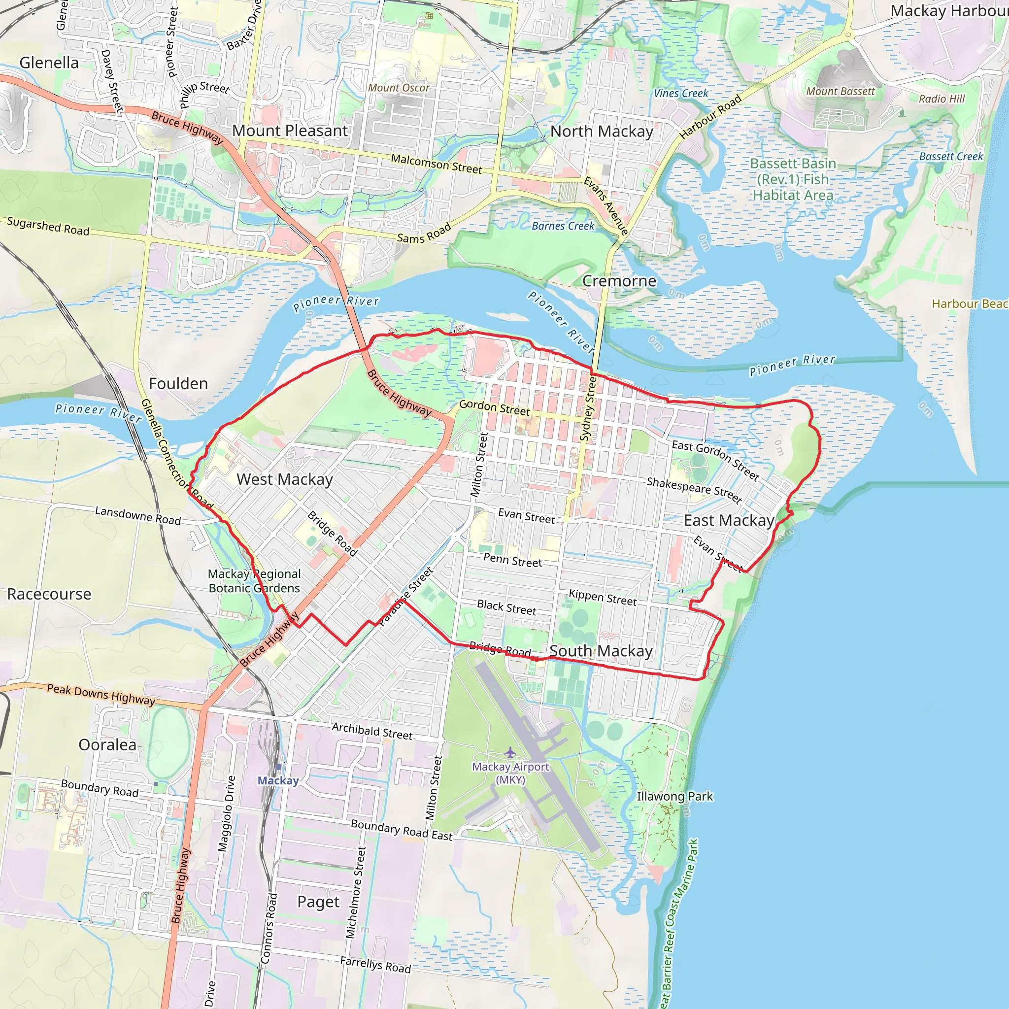 Bluewater Trail mobile static map