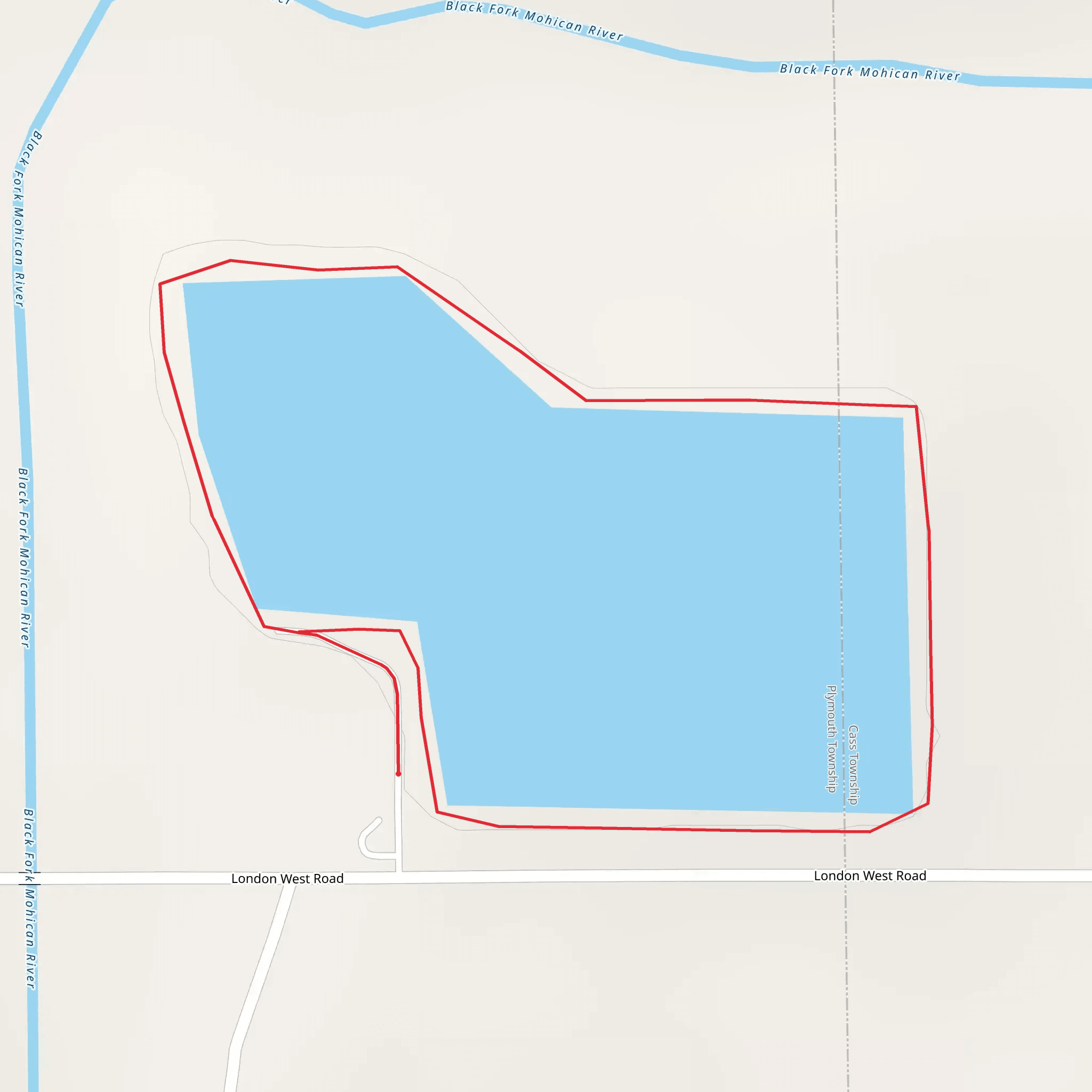 London West Road Pond Loop mobile static map