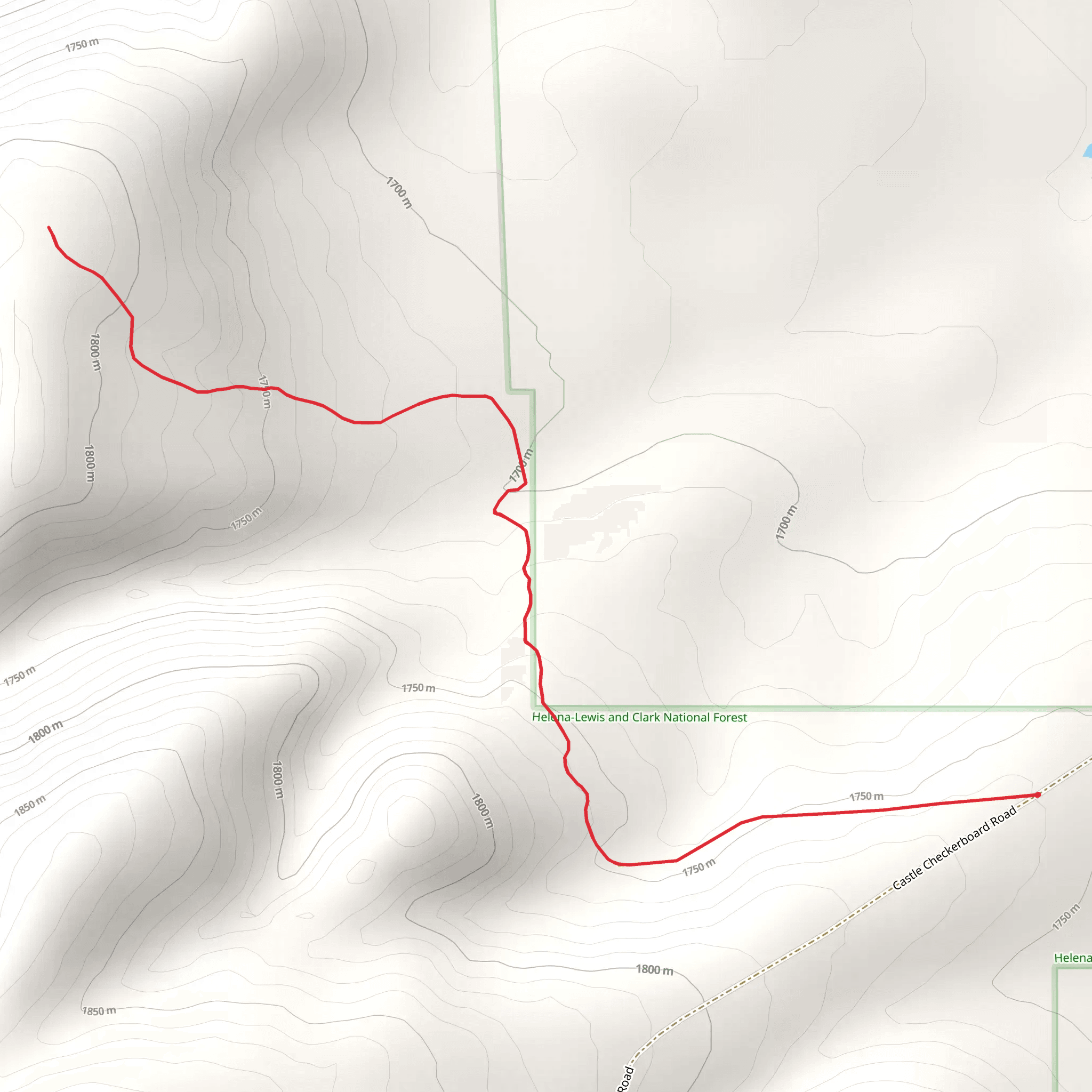 Fries Ridge Trail mobile static map