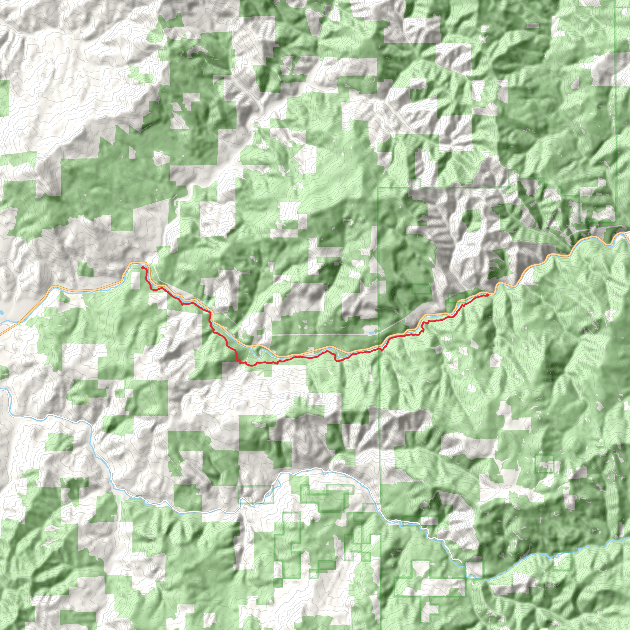 North Umpqua Trail - Tioga and Swiftwater Section mobile static map