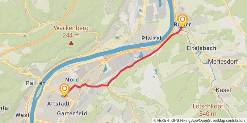 Ausoniusweg stage 6 Map
