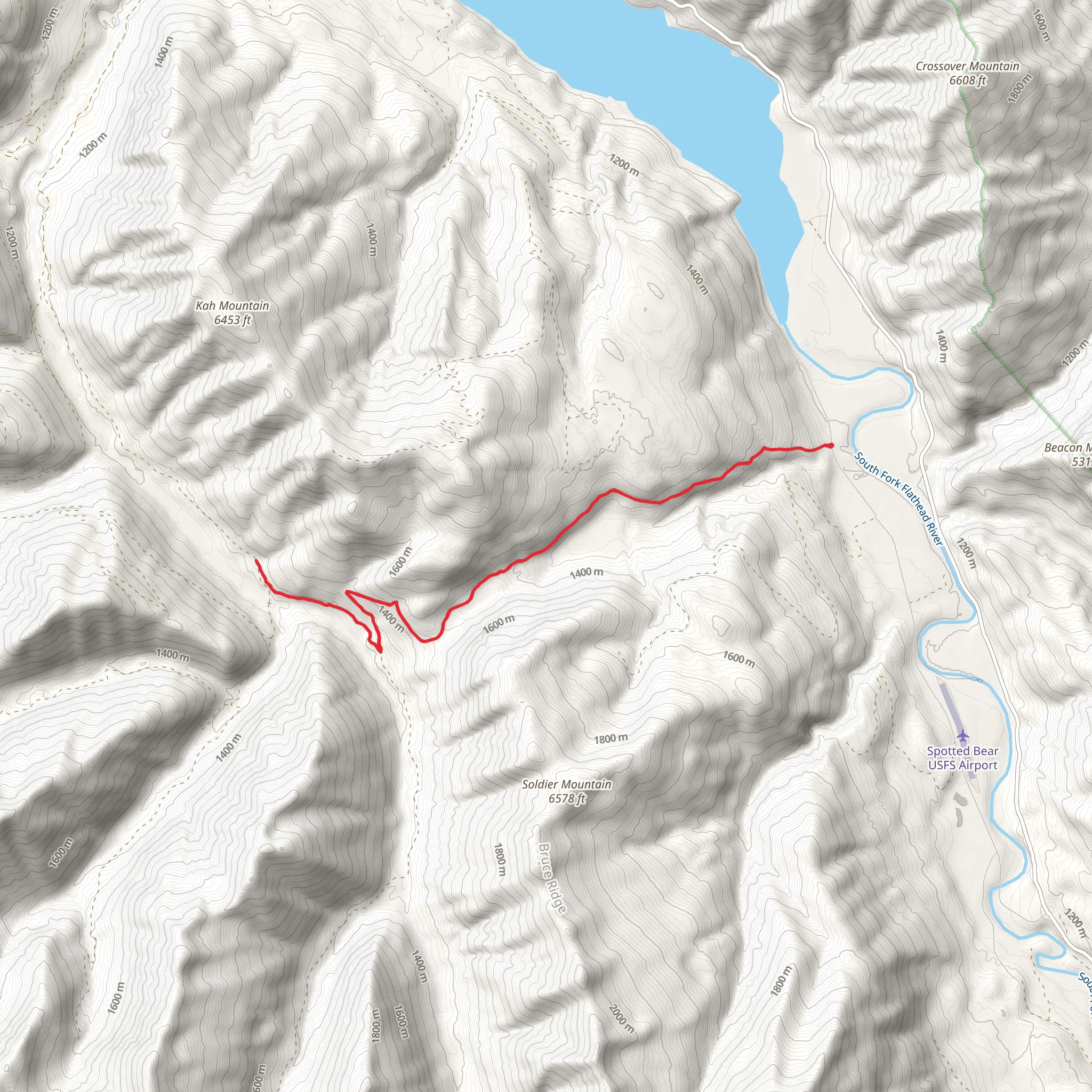 Soldier Creek Trail mobile static map