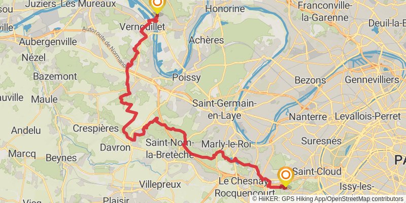 GR 2 - Sentier de la Seine alt 4 Map