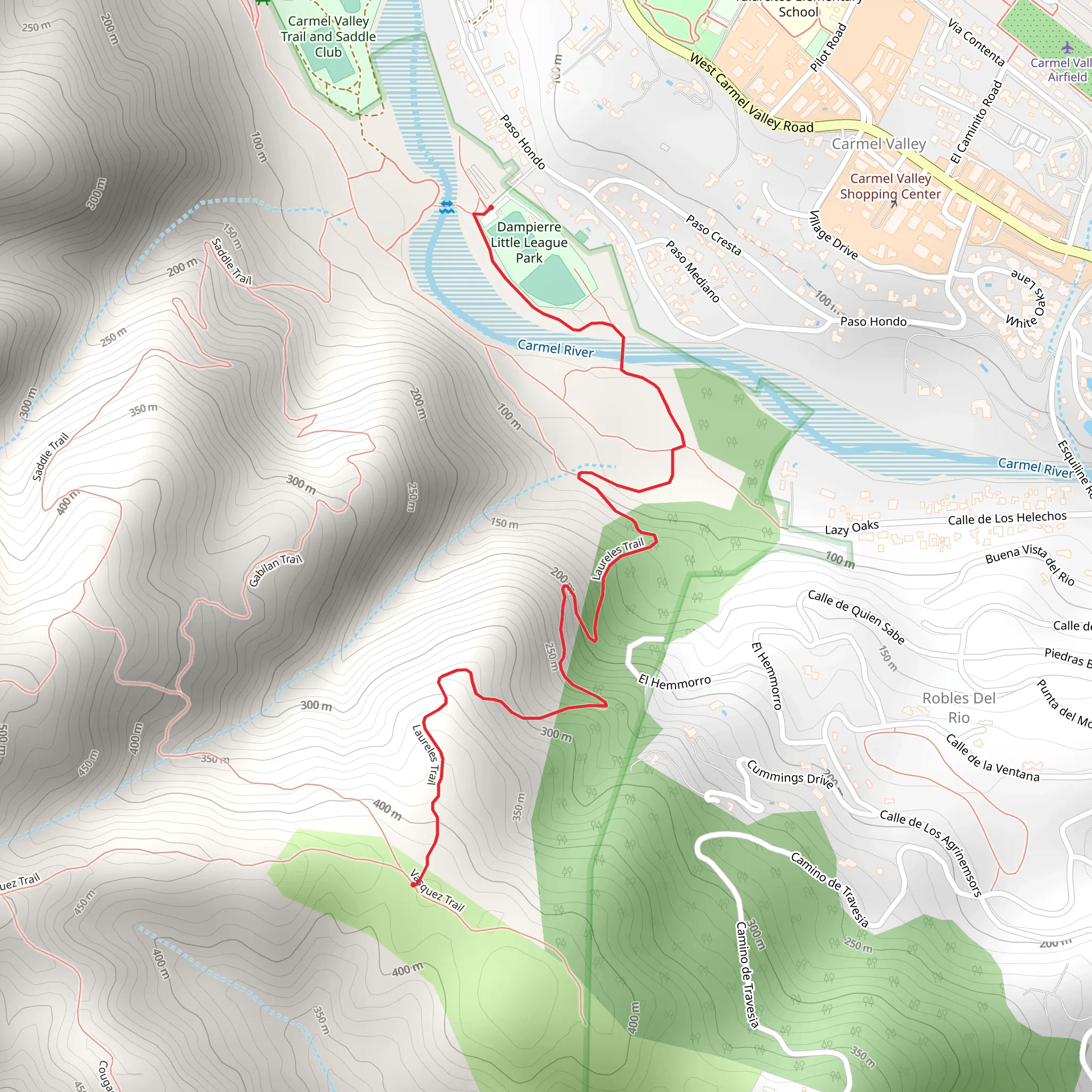 Laureles Trail mobile static map