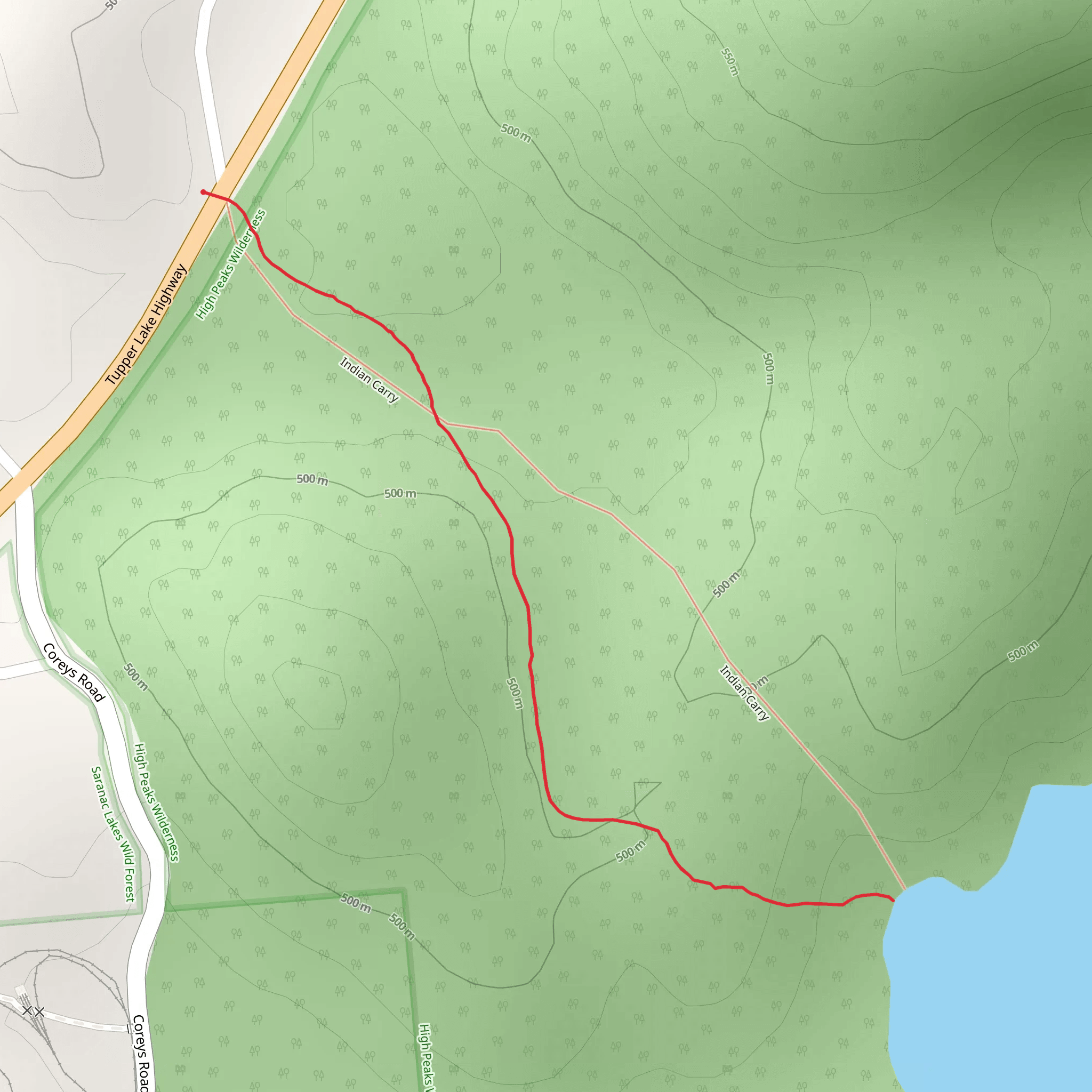 Stony Creek Ponds Trail mobile static map