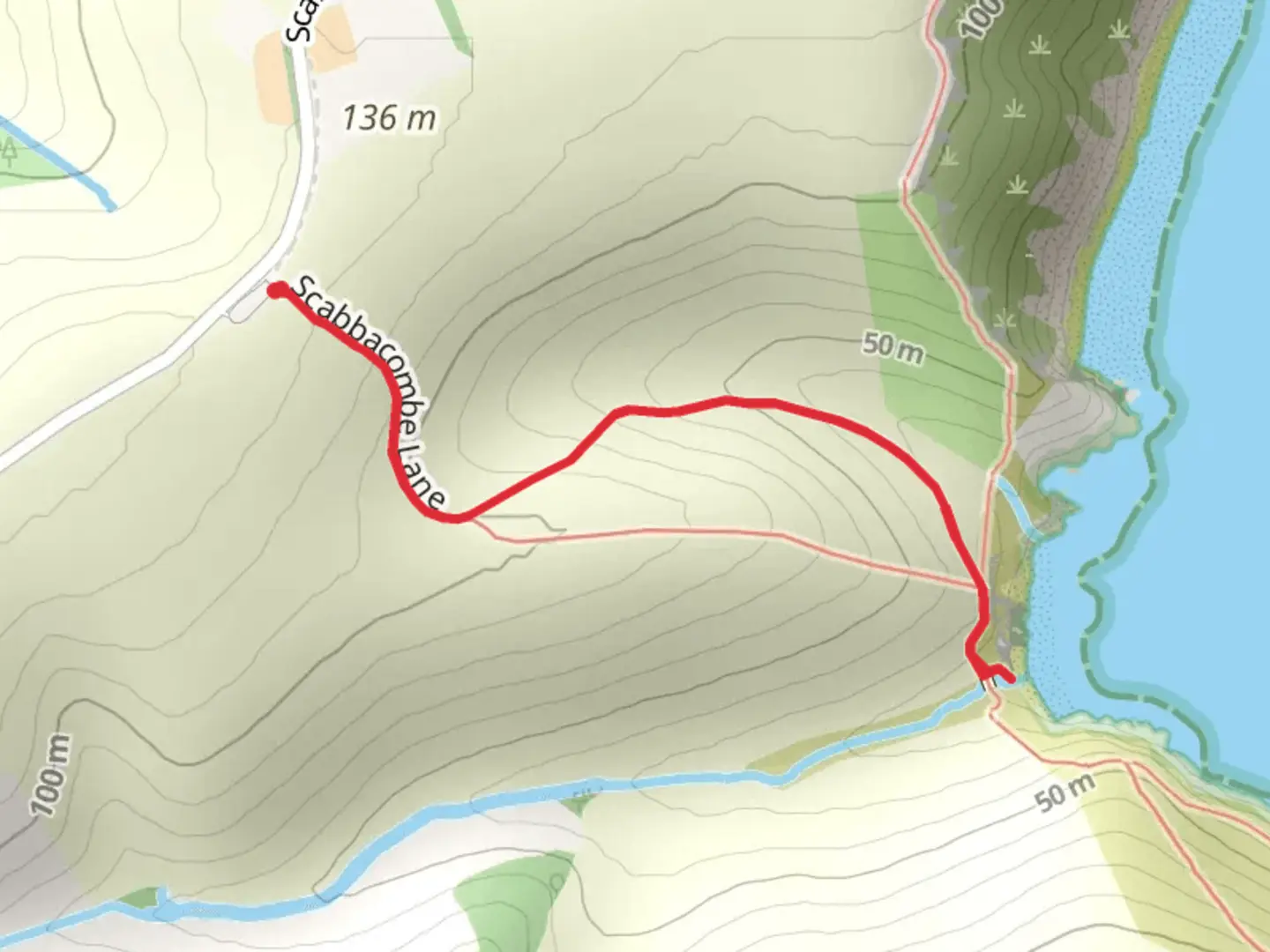 An image depicting the trail Long Sands Walk and its surrounding area.
