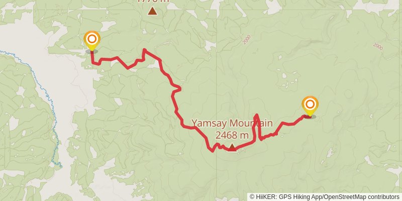 Oregon Timber Trail stage 15 Map