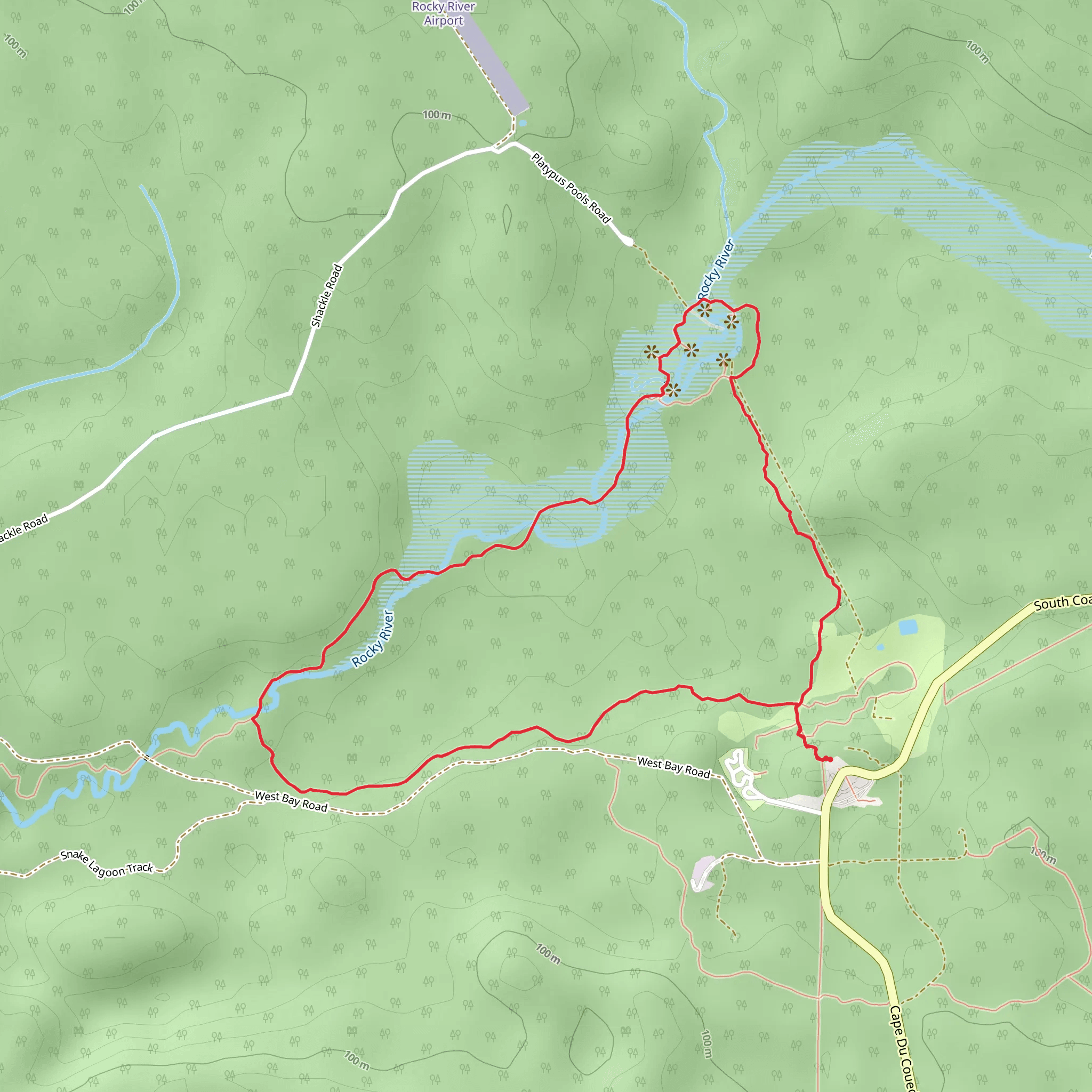 Black Swamp Walk mobile static map