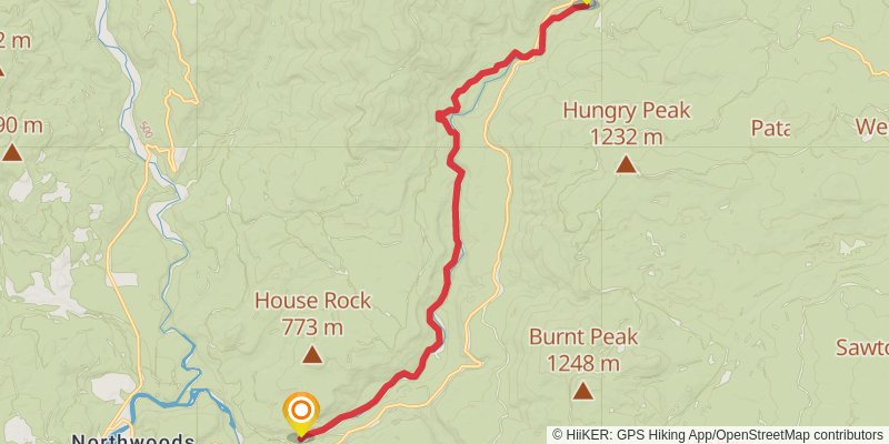 Lewis River Trail stage 1 Map
