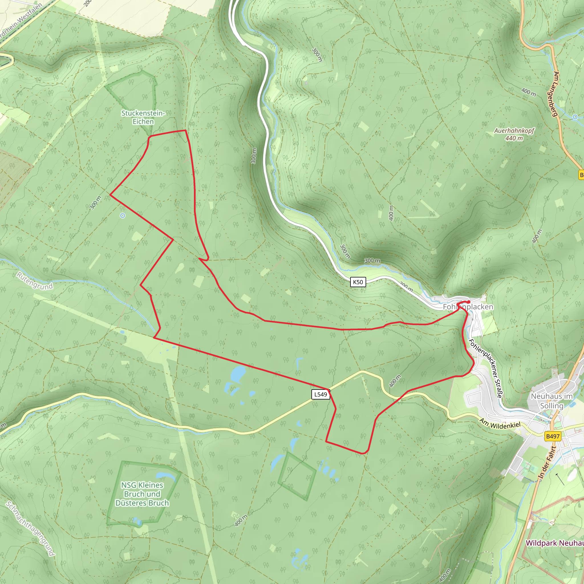 Lüchtringer Allee, Hammeltrift and Torfbruchstraße Loop mobile static map