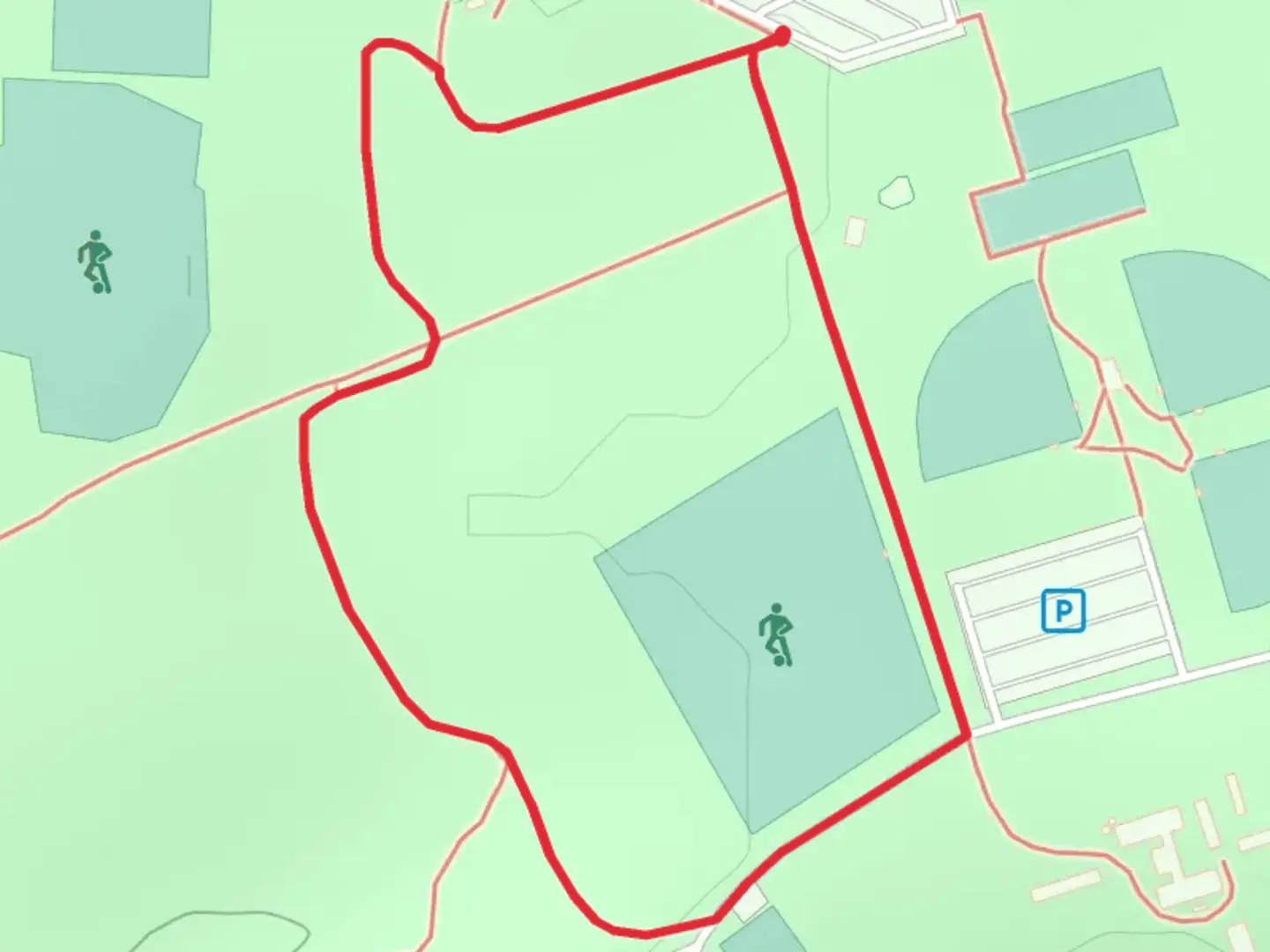 An image depicting the trail E P - Tom Sawyer State Park Loop and its surrounding area.