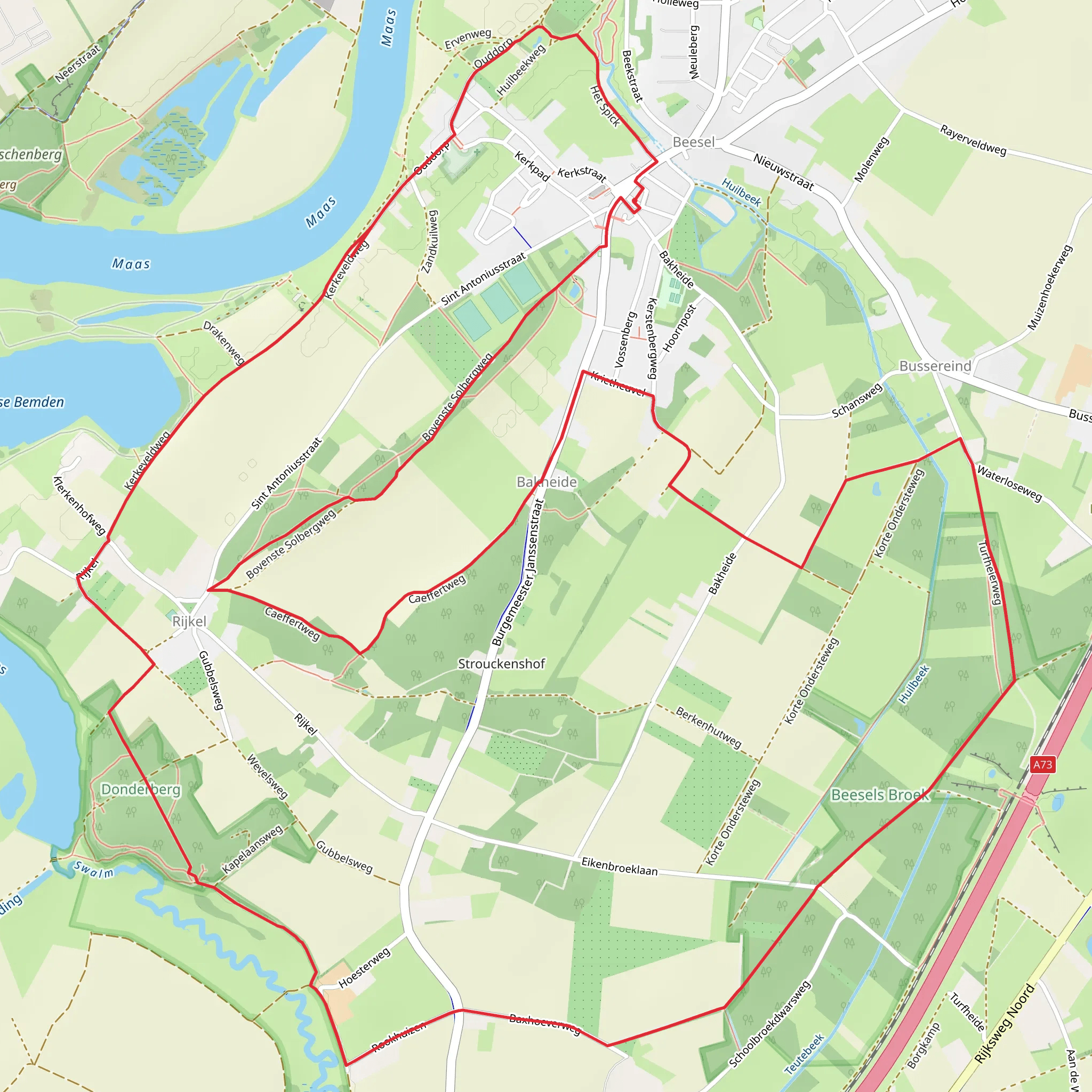 Baxhoever Weg and Caeffert Weg mobile static map