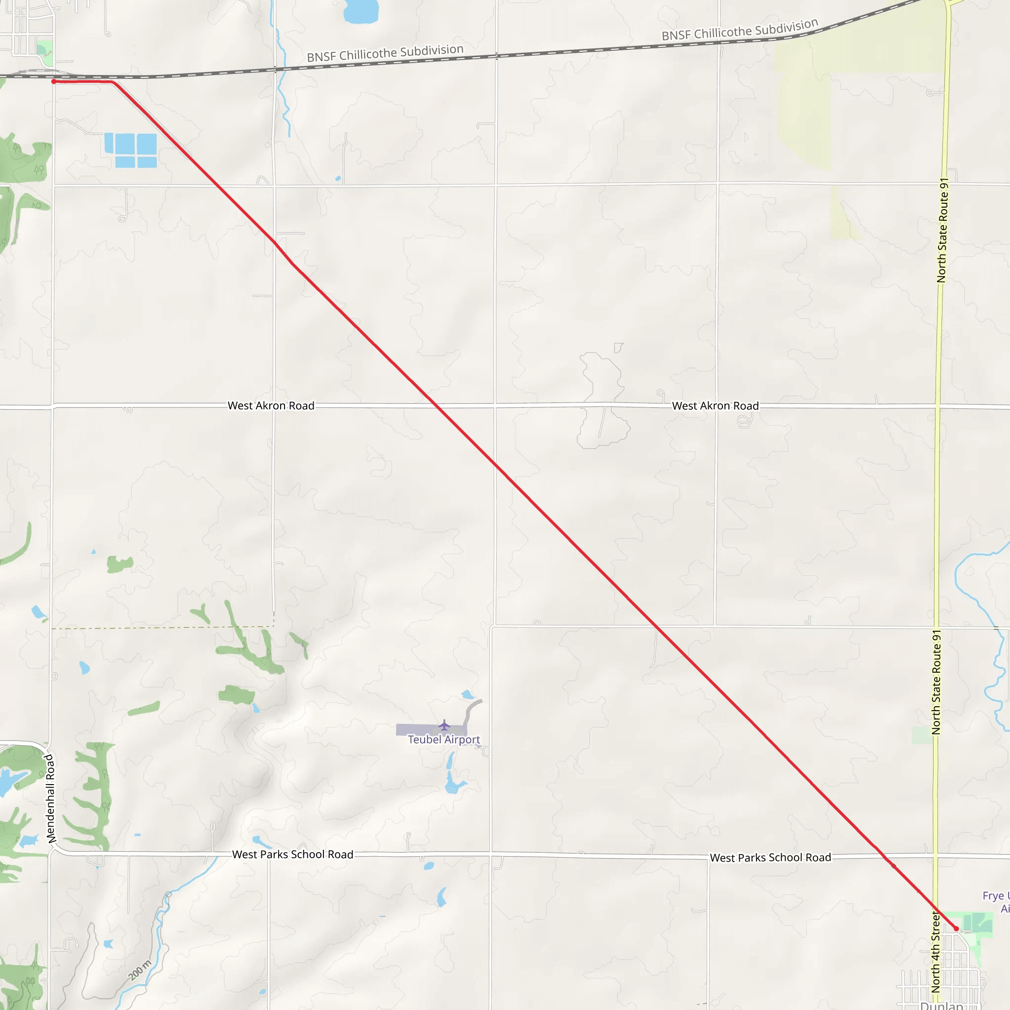 Rock Island Trail - North Park mobile static map