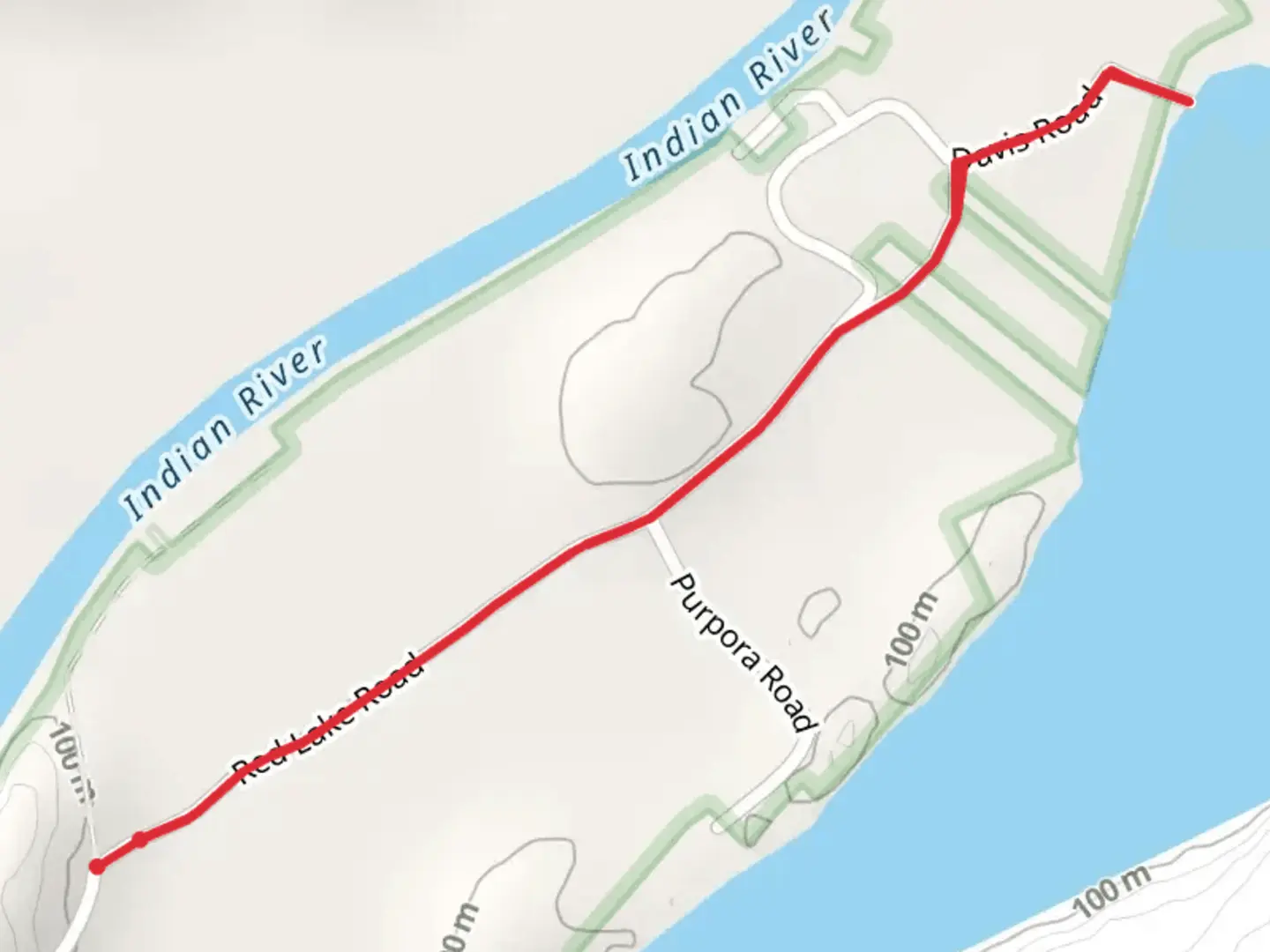 An image depicting the trail Red Lake Trail and its surrounding area.