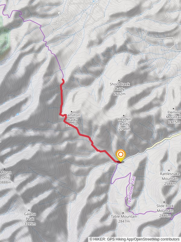 Rainbow Trail - Short from Hayden Creek Road