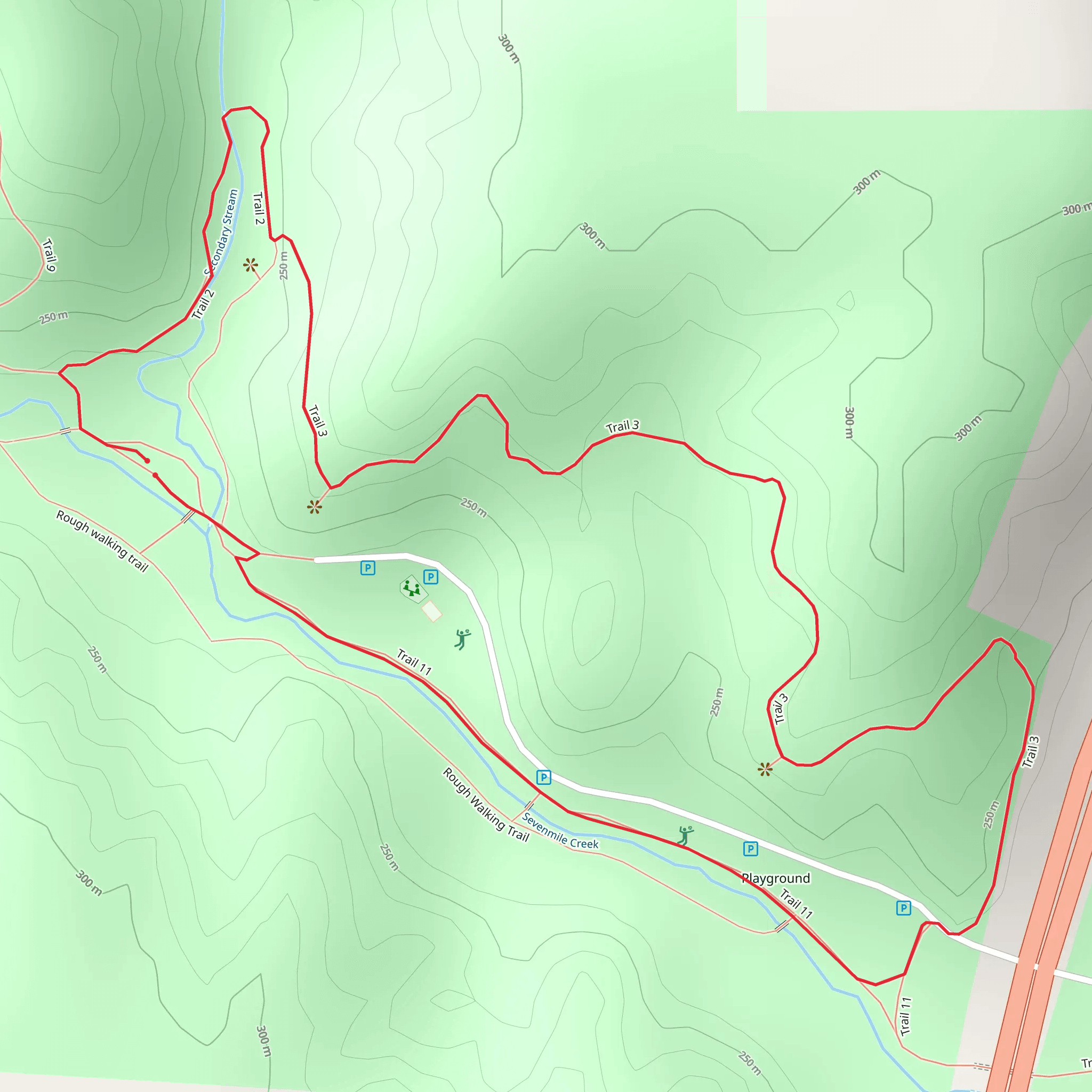 Trail 2 and 3 Loop mobile static map