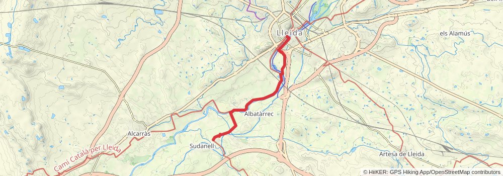GR 3 Central Path of Catalonia stage 49 Map