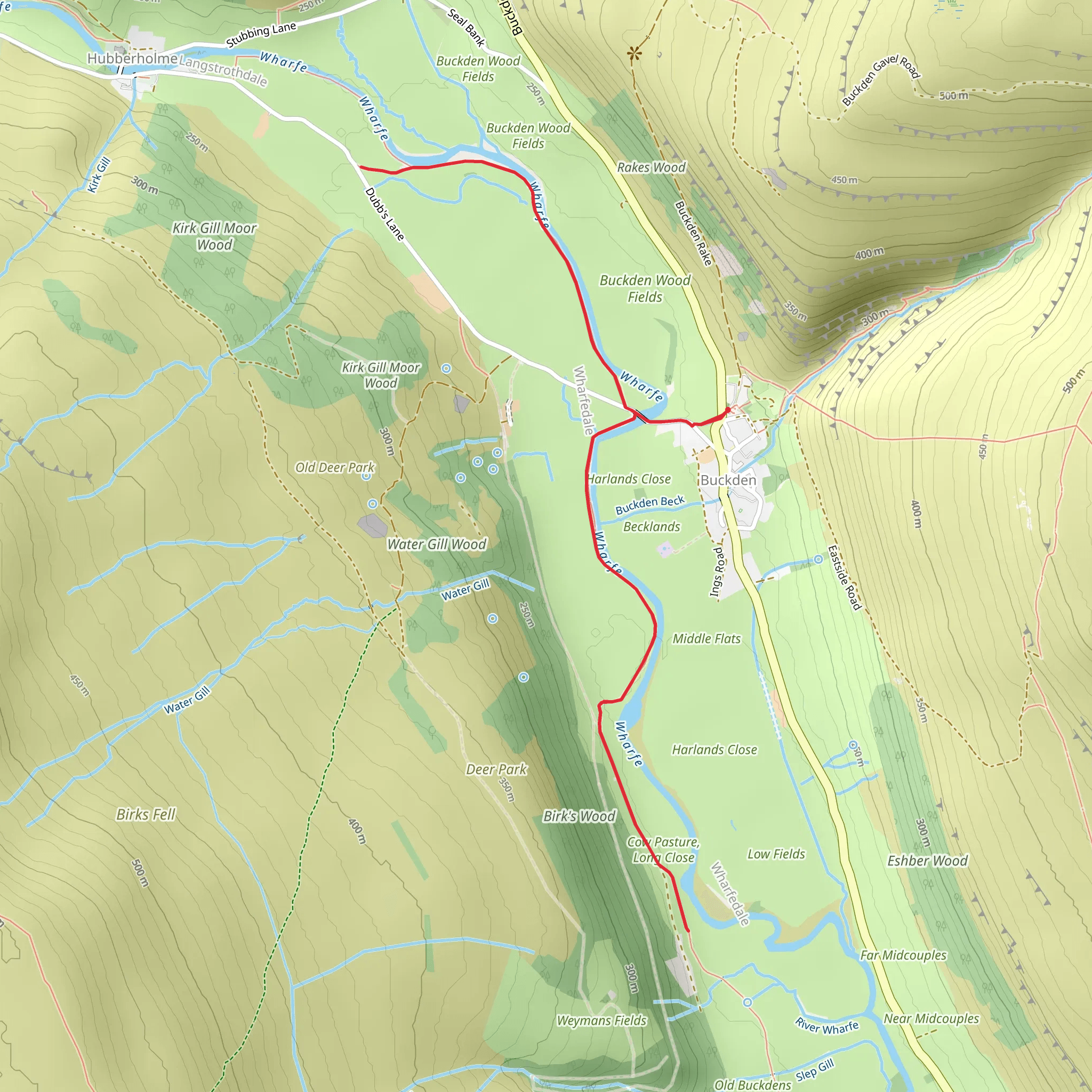 Buckden Walk mobile static map