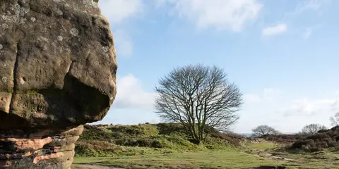 Stanton Moor and The Nine Ladies Stones from Winster