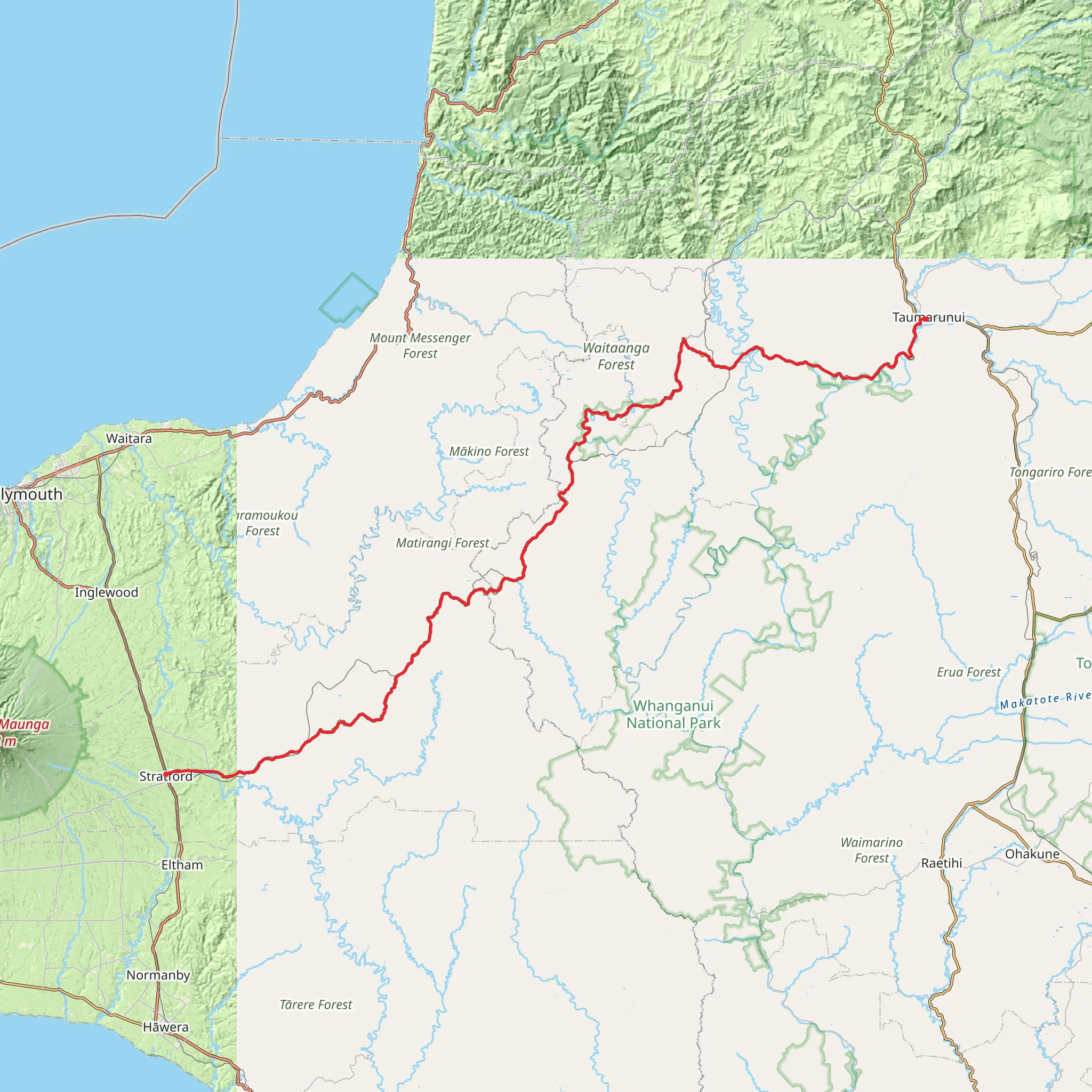 Forgotten World Highway mobile static map