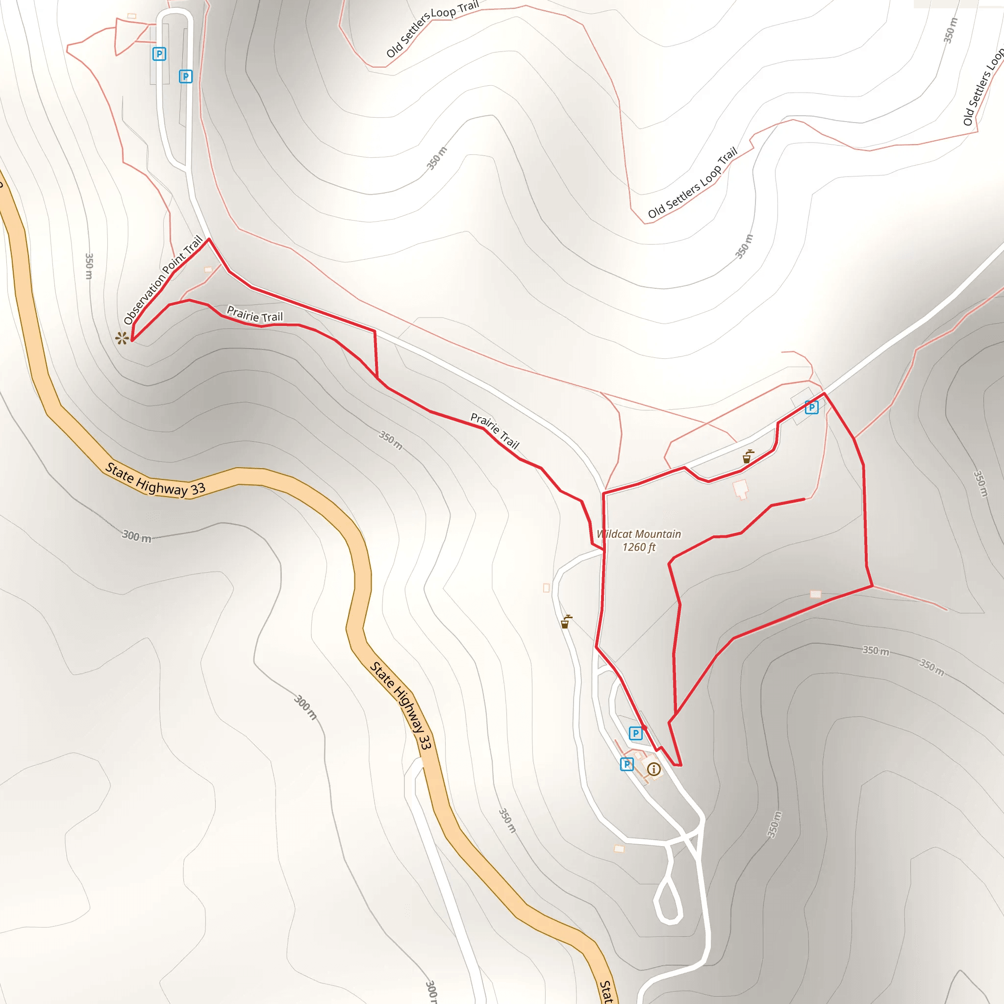 Wildcat Mountain State Park Loop mobile static map