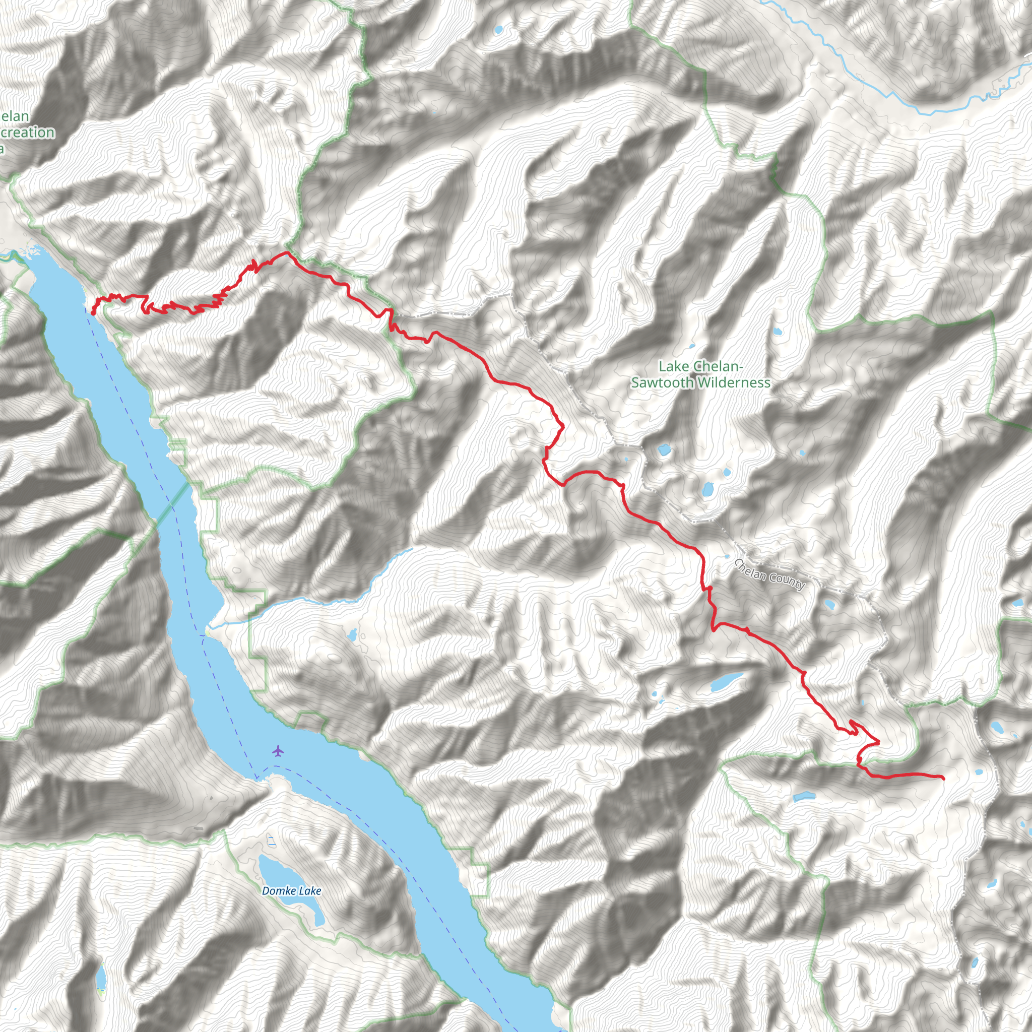Summit Wilderness Trail via Purple Creek Trail mobile static map