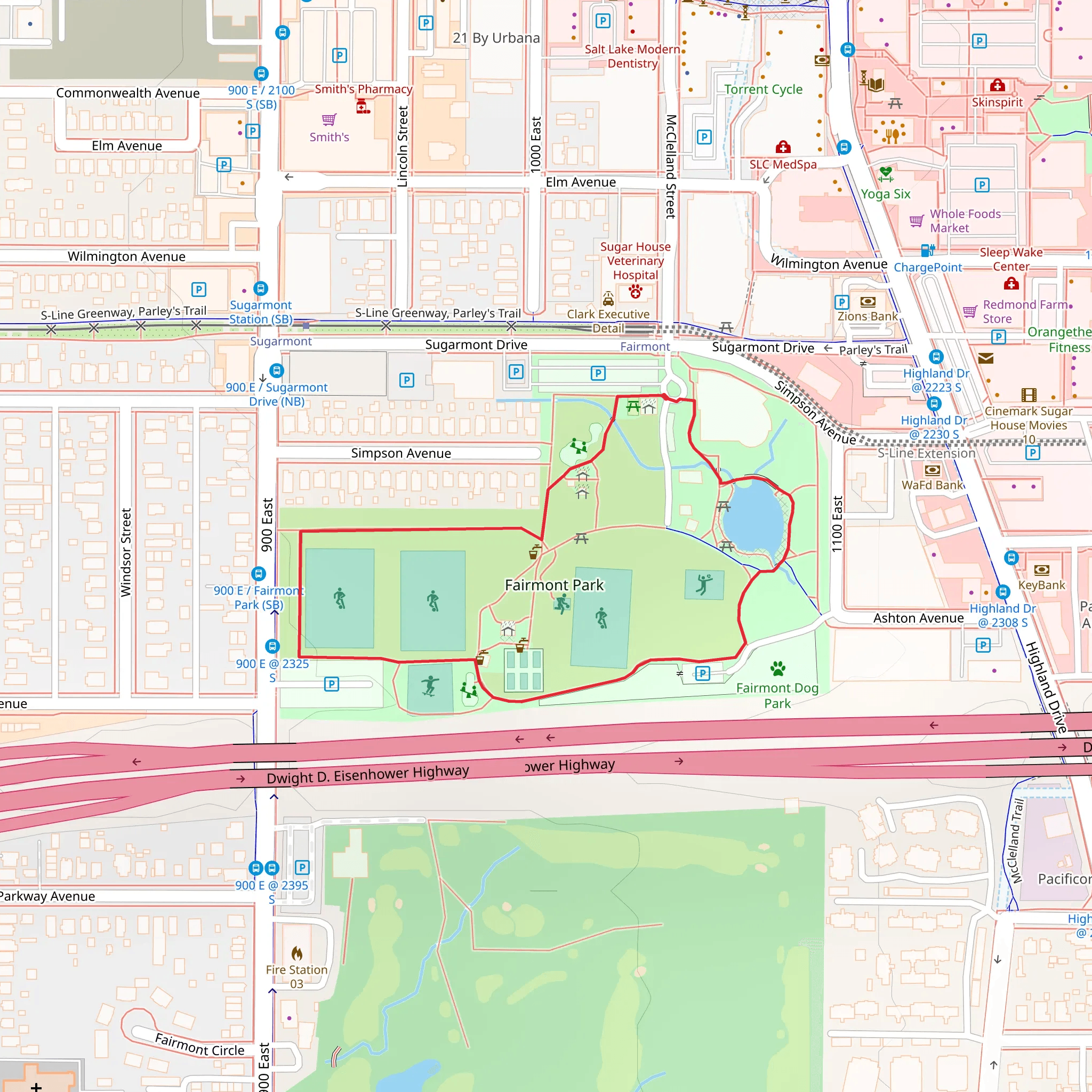 Fairmont Park Loop mobile static map