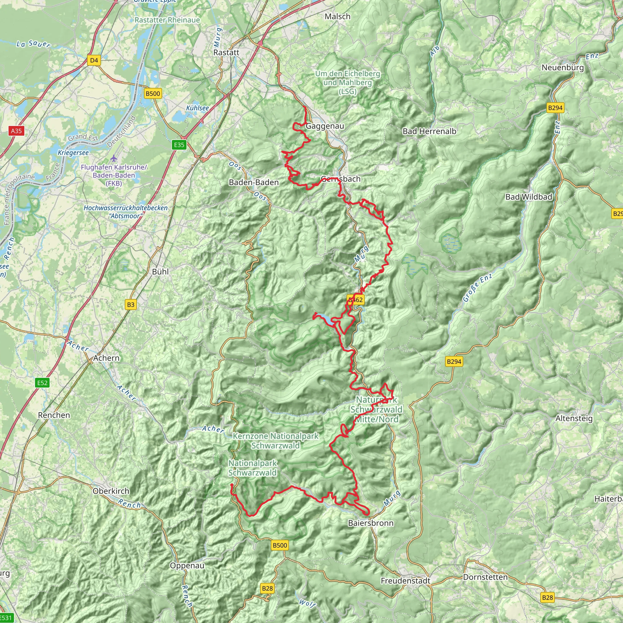 Murgleiter mobile static map