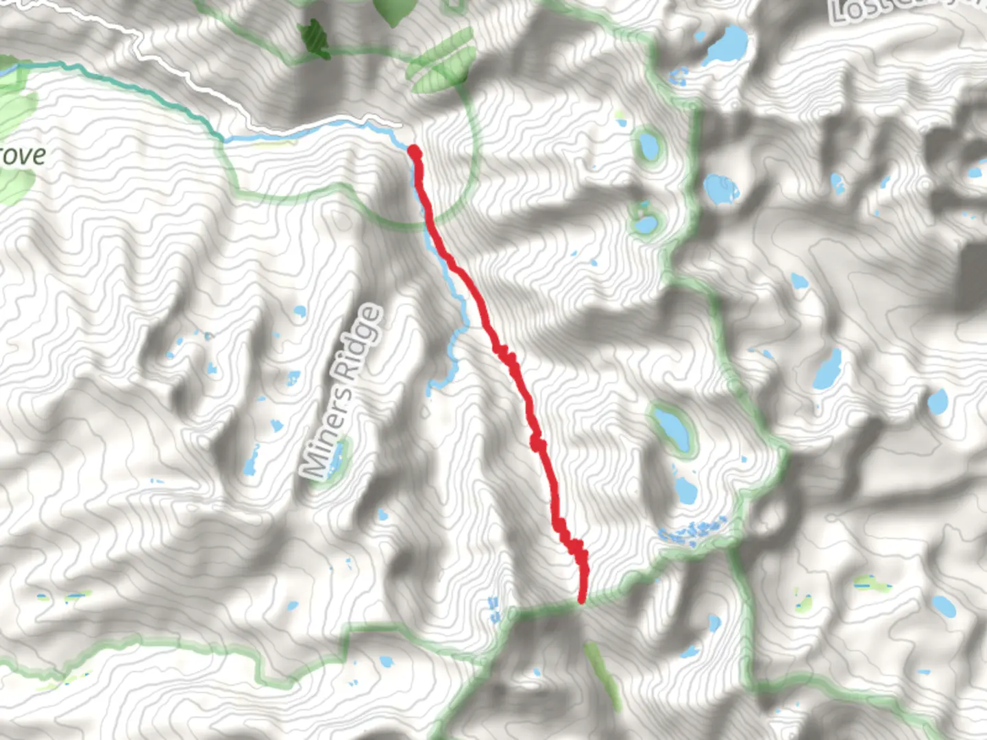 An image depicting the trail Farewell Gap - Franklin Lakes Trail and its surrounding area.