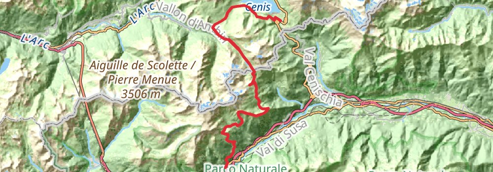 Via Alpina - Blue Trail stage 17 Map