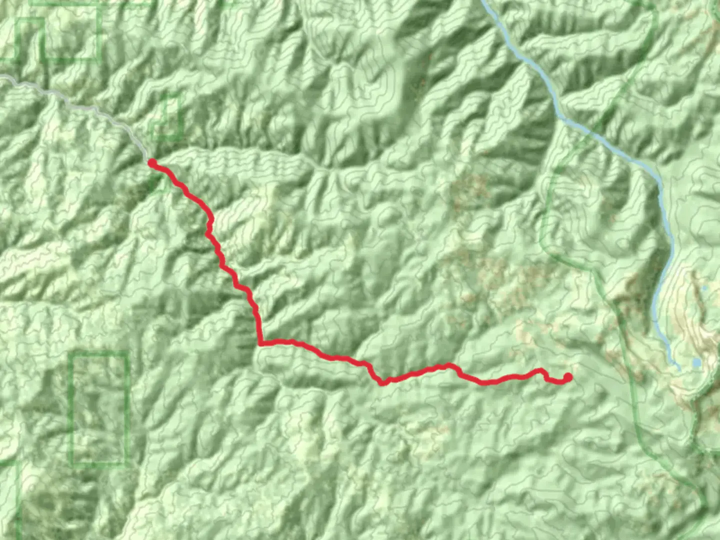 An image depicting the trail Sleeping Child Trail and its surrounding area.