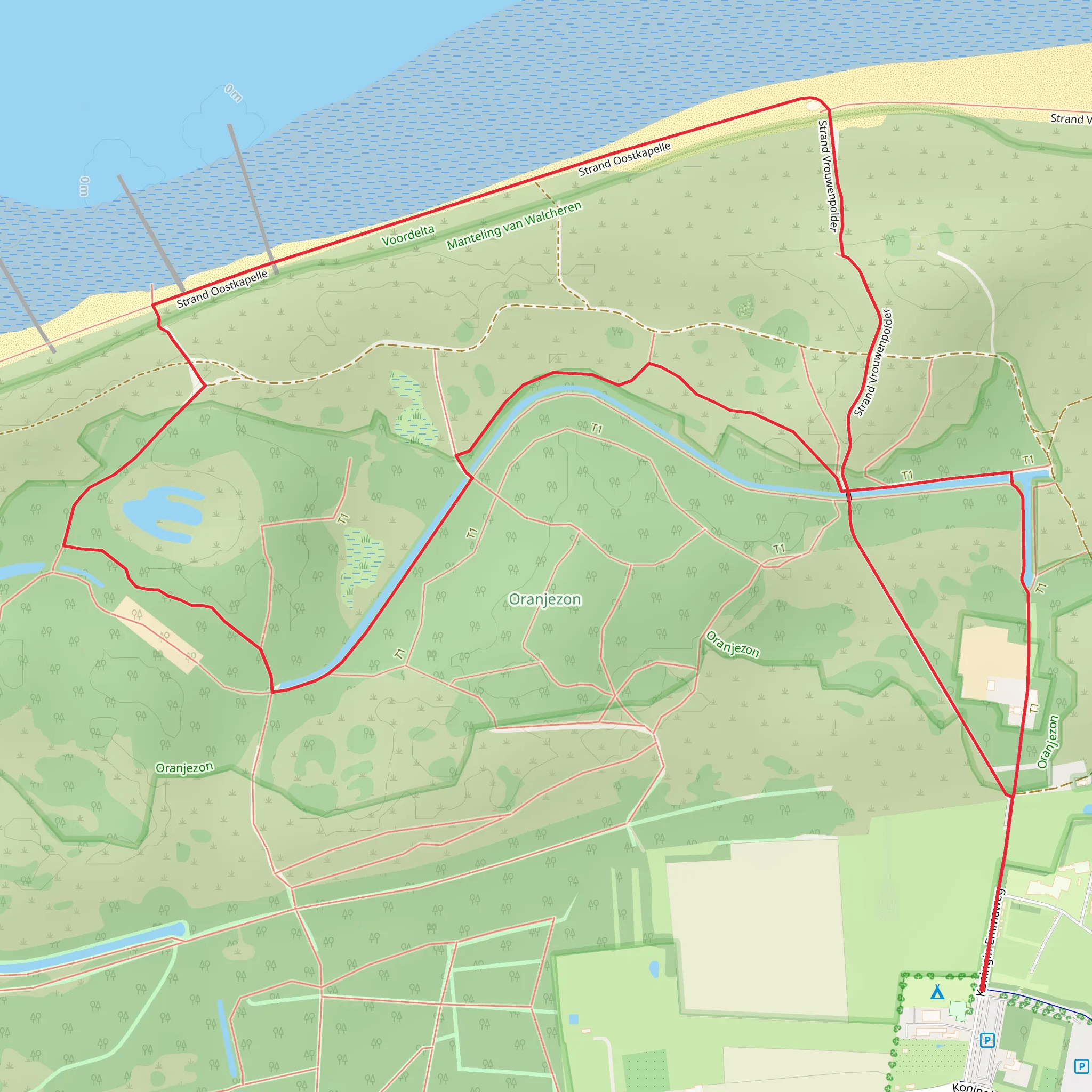 Papierenzolder, Breezand and Kaalkop Loop mobile static map