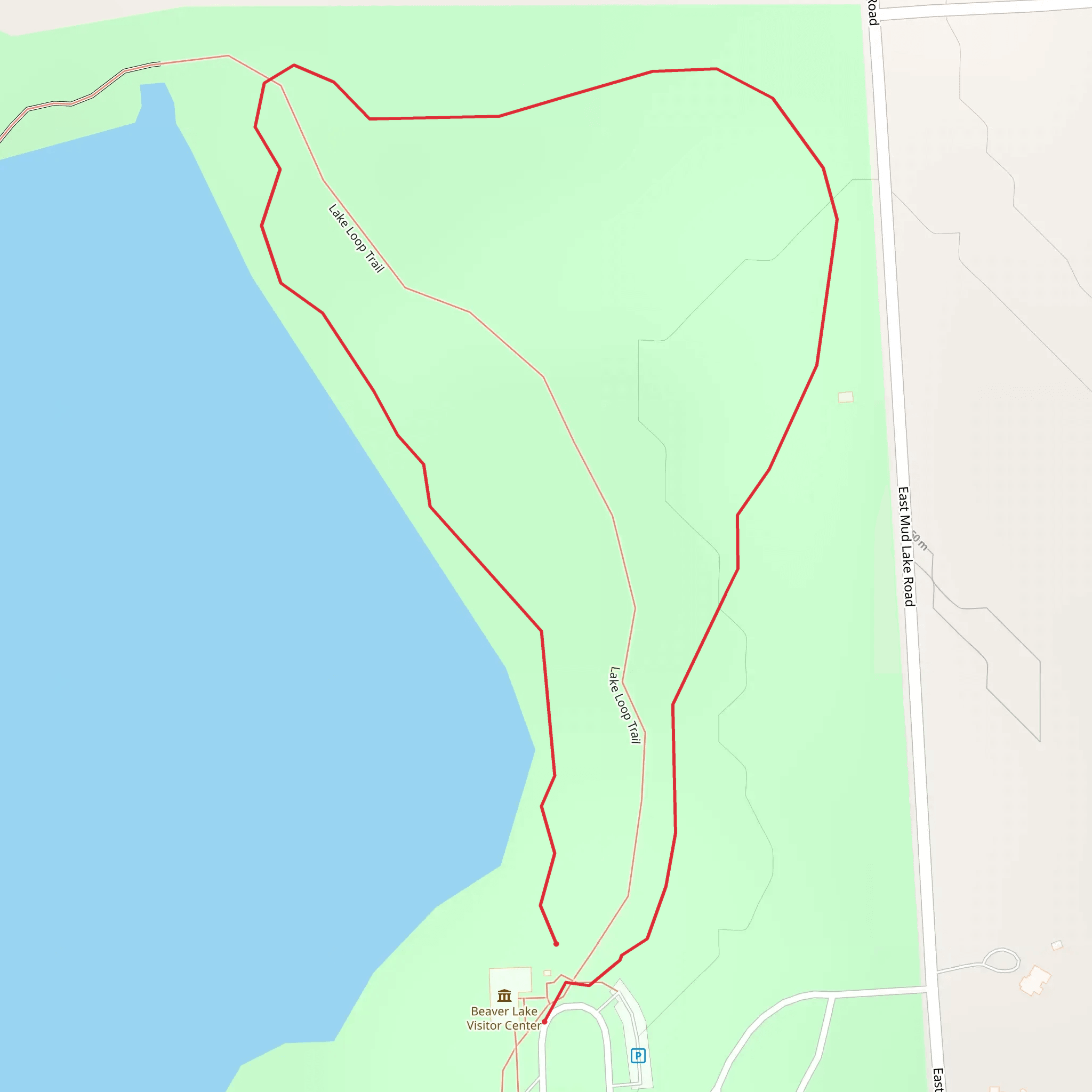 Mud Lake - East Loop mobile static map