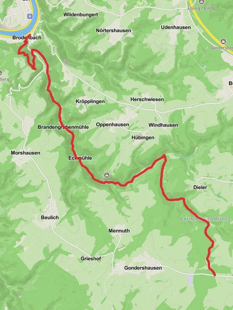 Emmelshausen to Brodenbach Walk