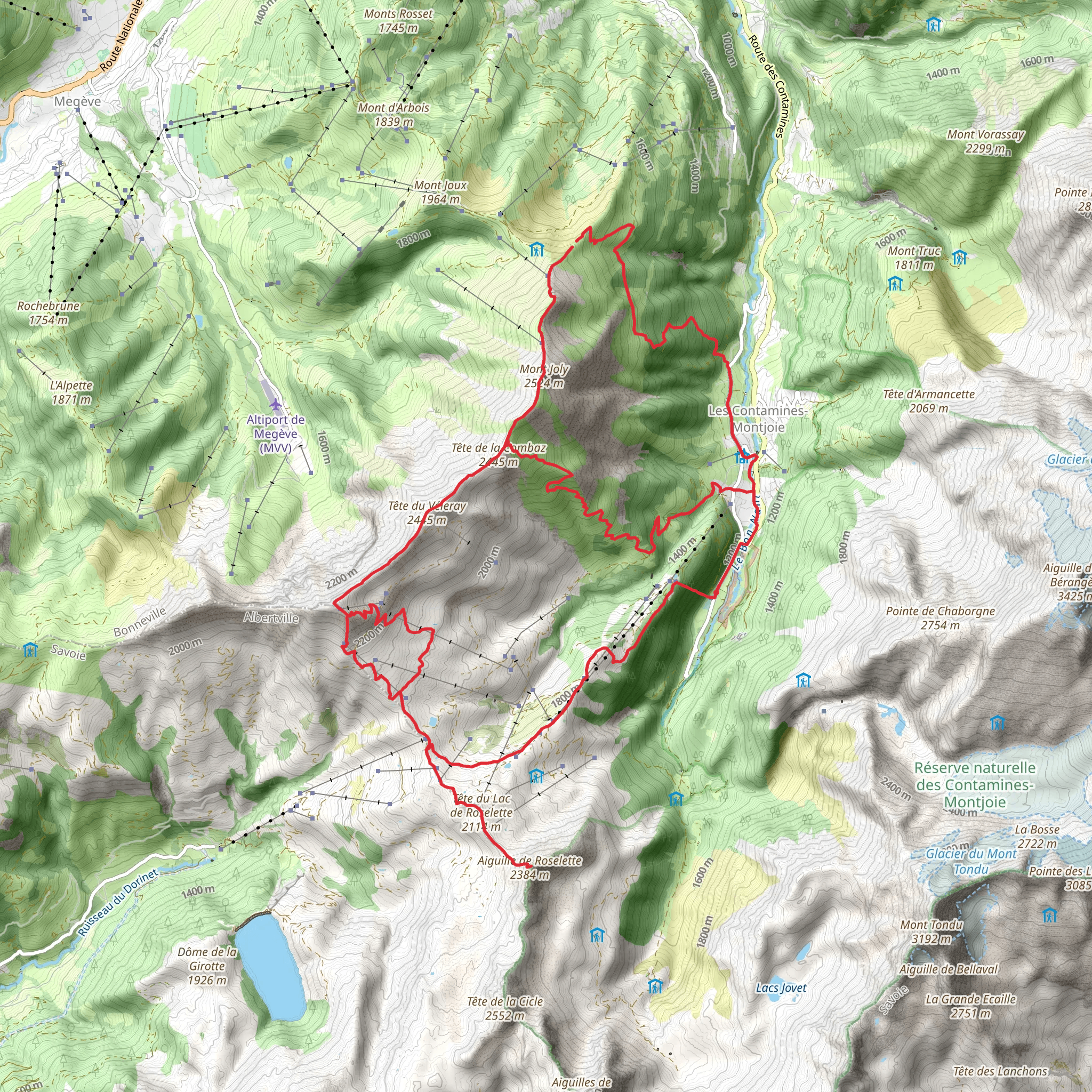 Aiguille Croche mobile static map